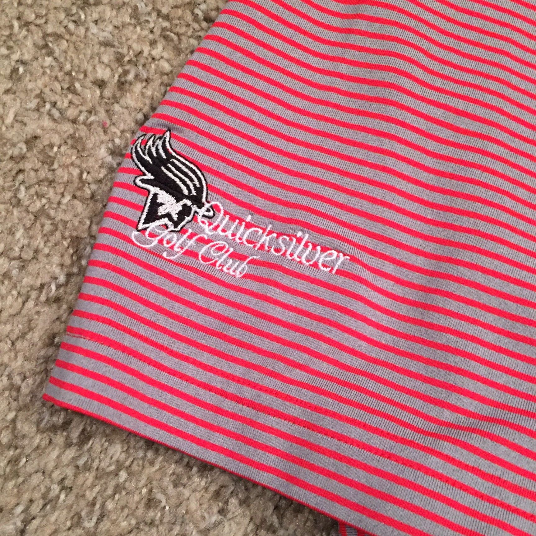 Under Armour Under Armour Polo Shirt Mens L Gray Striped Short Sleeve Heat Gear Polo Shirt Mens L Gray Striped Short Sleeve Size US L / EU 52-54 / 3 - 5 Thumbnail