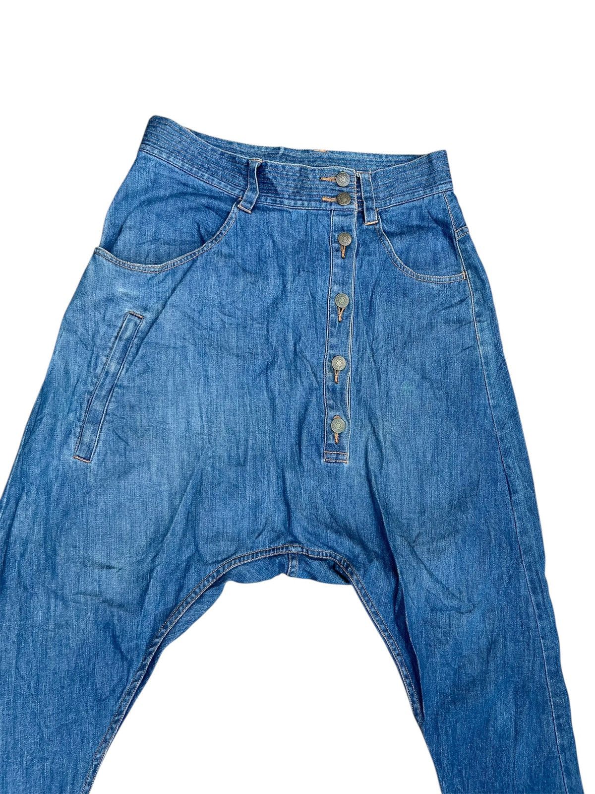 Issey Miyake Issey Miyake By Tsumori Chisato Drop Crotch Denim Pants Size US 28 / EU 44 - 2 Thumbnail