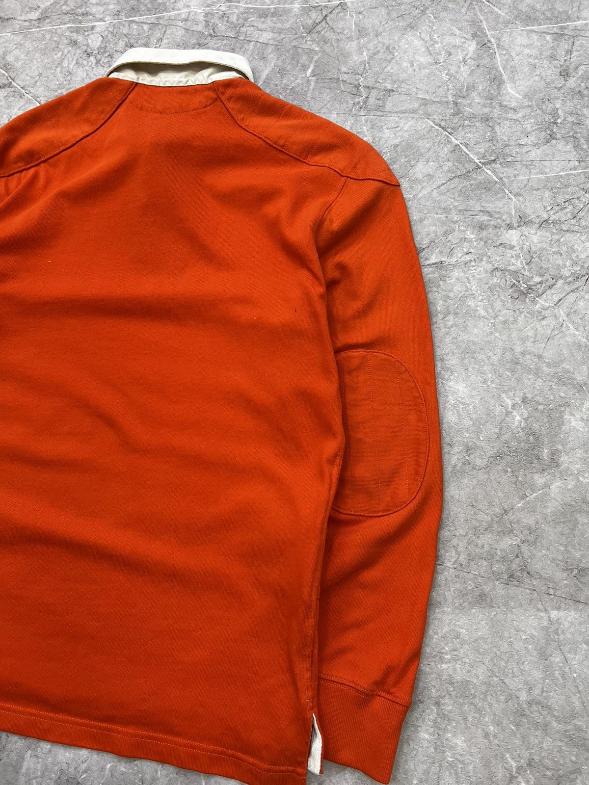 Polo Ralph Lauren × Vintage VINTAGE POLO RAPLPH ORANGE HEAVY RUGBY LONG SLEEVE Size US M / EU 48-50 / 2 - 11 Thumbnail