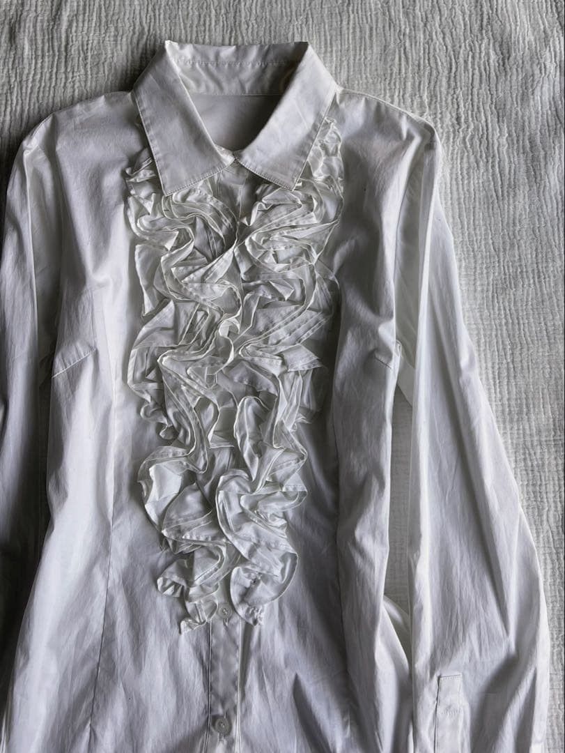Japanese Brand Japanese brand frilled button up shirt Size US S / EU 44-46 / 1 - 6 Thumbnail