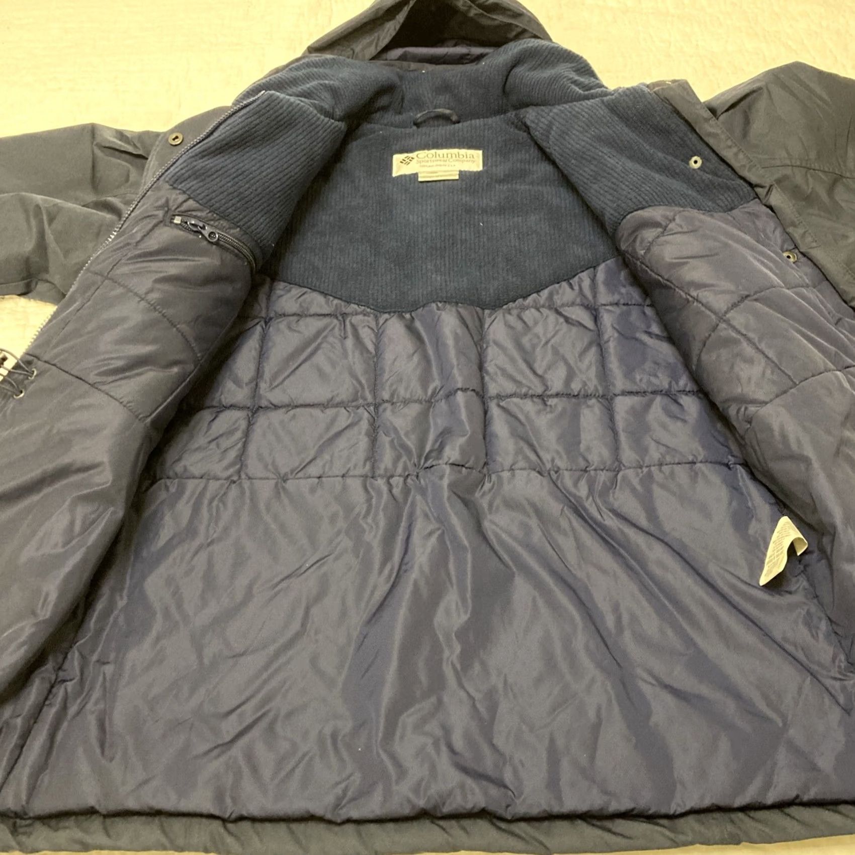 Vintage VINTAGE Columbia Jacket Womens Small Navy Microtex Full Zip Hooded Coat Outdoor Female Parka L Size S / US 4 / IT 40 - 5 Thumbnail