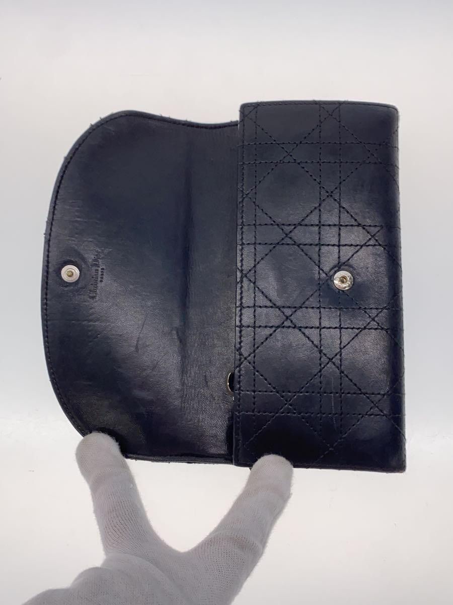 Dior Dior Leather Long Wallet Black Size ONE SIZE - 4 Thumbnail
