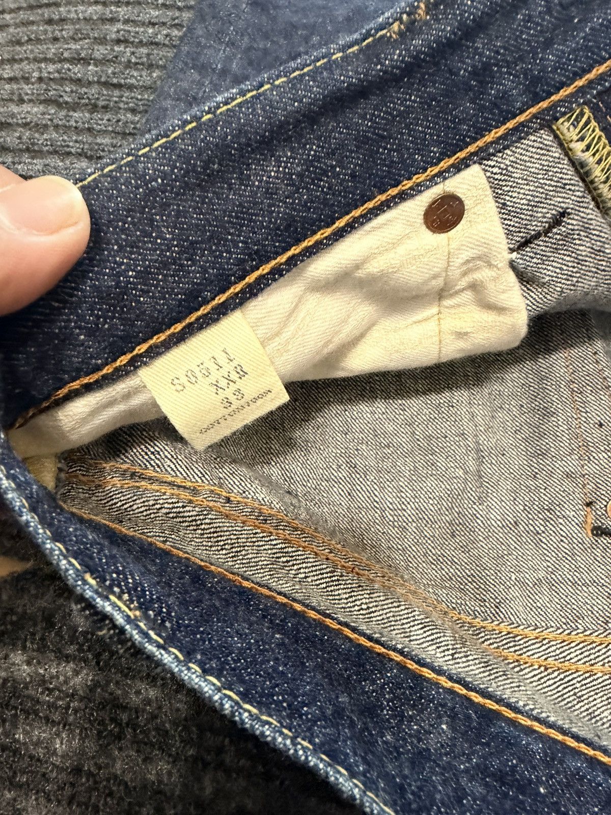 Samurai Jeans Samurai Jeans Japanese Selvedge Denim Jeans 15oz, S0511 Size US 33 - 5 Thumbnail