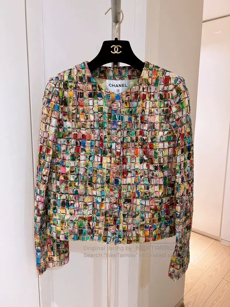 Chanel Chanel Colourful mosaic coat Size XXS / US 00 / IT 34 - 1 Thumbnail