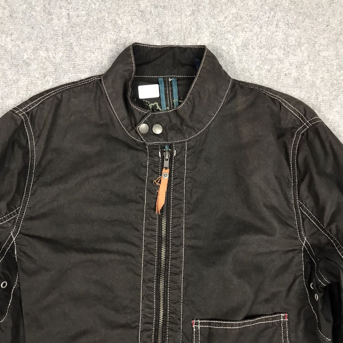 Japanese Brand × Vintage JAPANESE BALL JAPAN STYLE BIKER ZIPPER JACKET BLACK Size US M / EU 48-50 / 2 - 2 Thumbnail