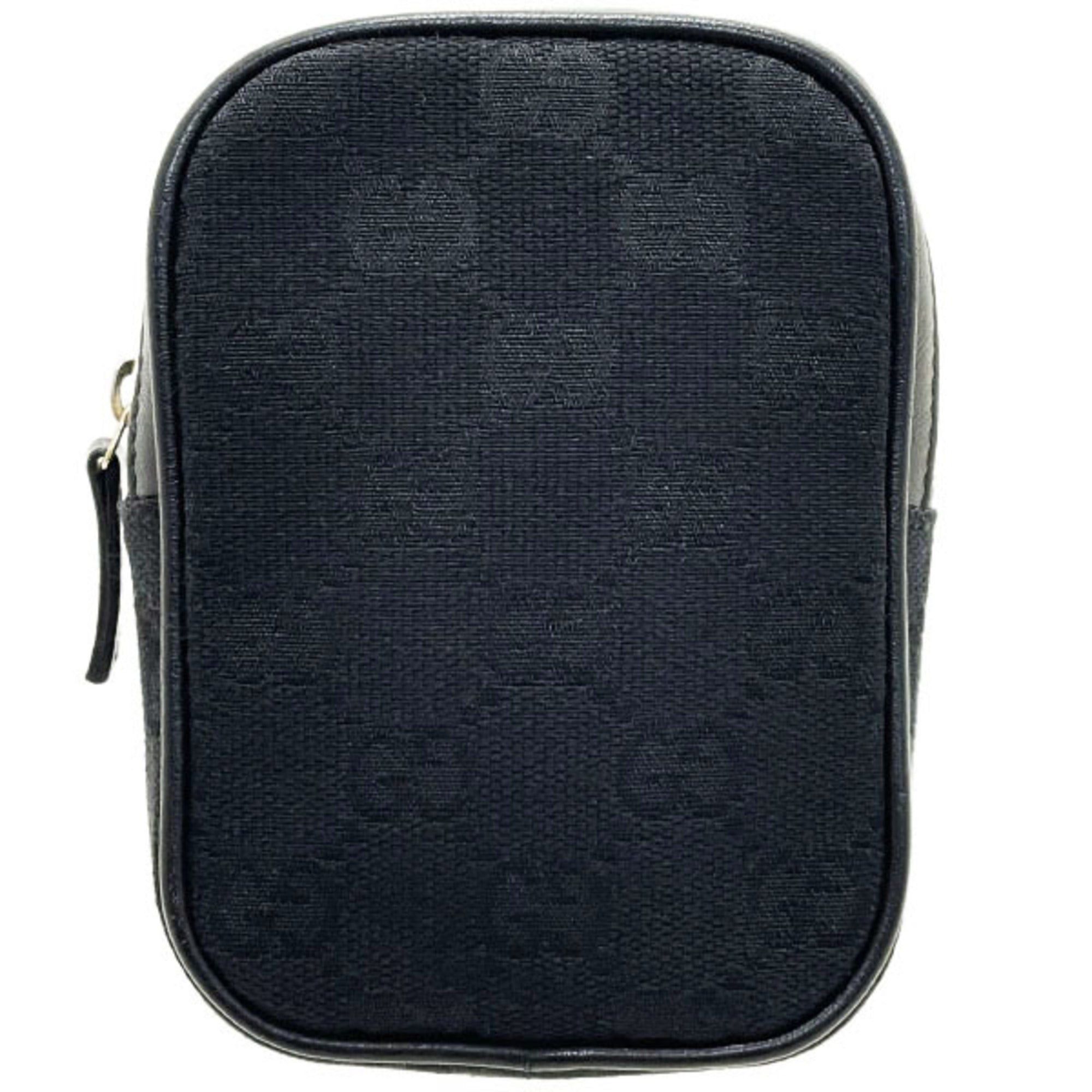 image of Gucci Cigarette Case GG Canvas Leather Black 115249 Iqos Tt-12999, Women's