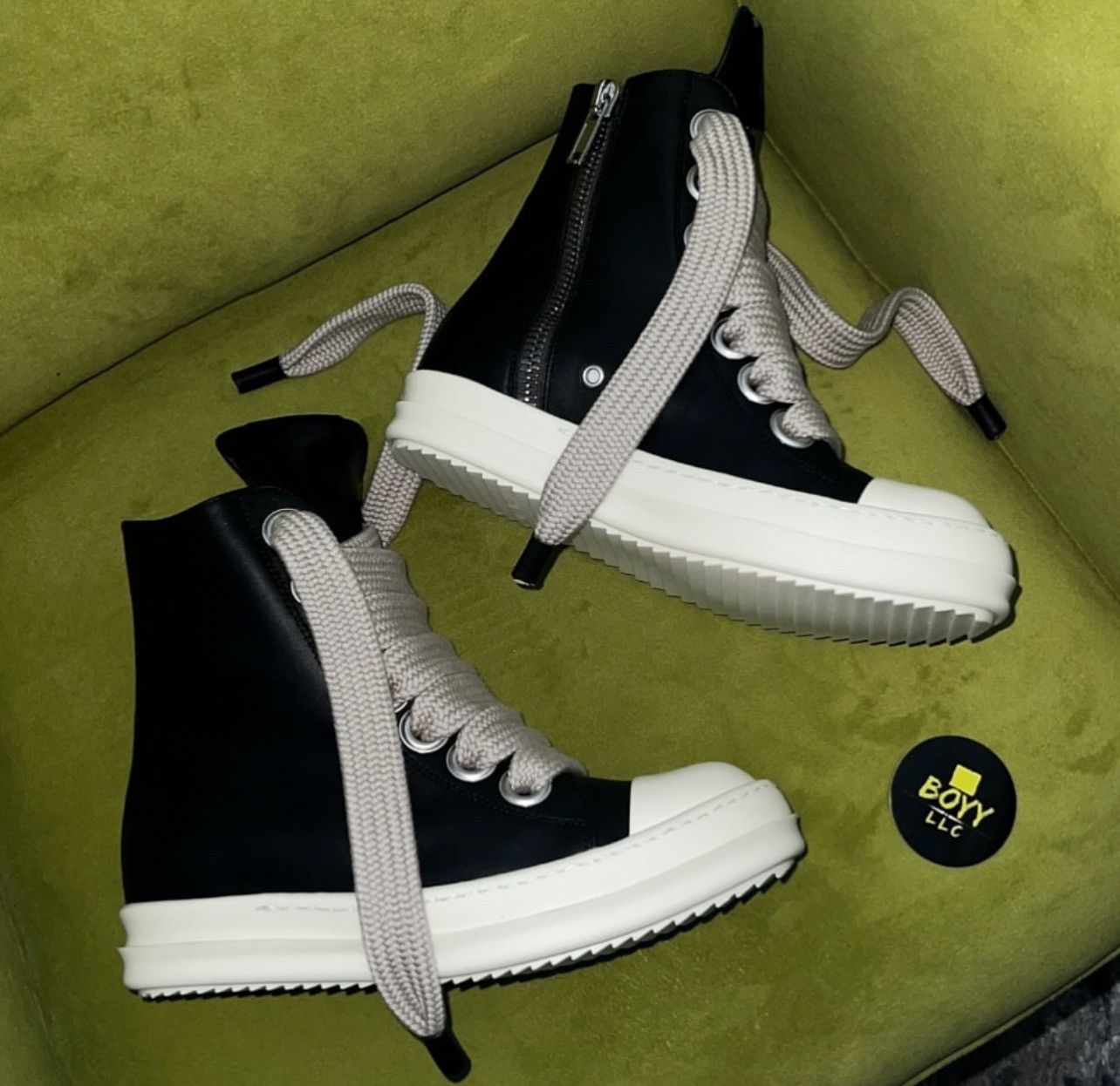 Rick Owen’s jumbo lace sneakers