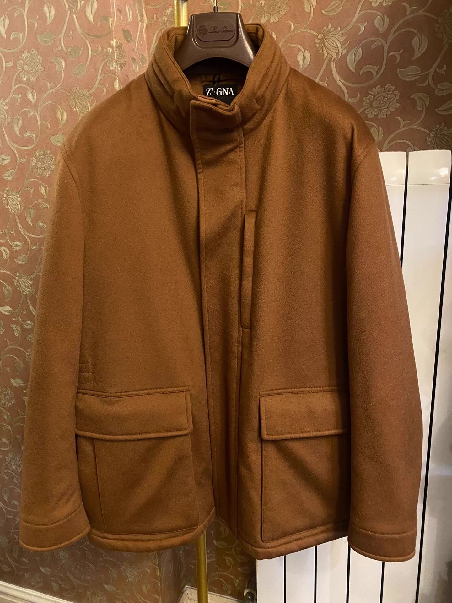 Ermenegildo Zegna ZEGNA OASI CASHMERE Waterproof Camel Jacket Size US L / EU 52-54 / 3 - 1 Thumbnail
