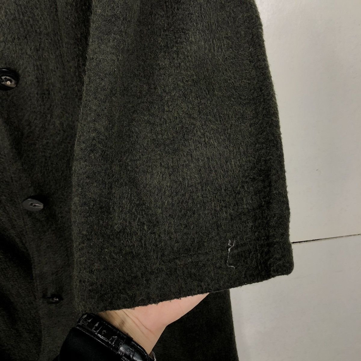 Japanese Brand 🔥VINTAGE WOOL LONG JACKET MOGA MINK FUR HOODIE Size US L / EU 52-54 / 3 - 19 Thumbnail