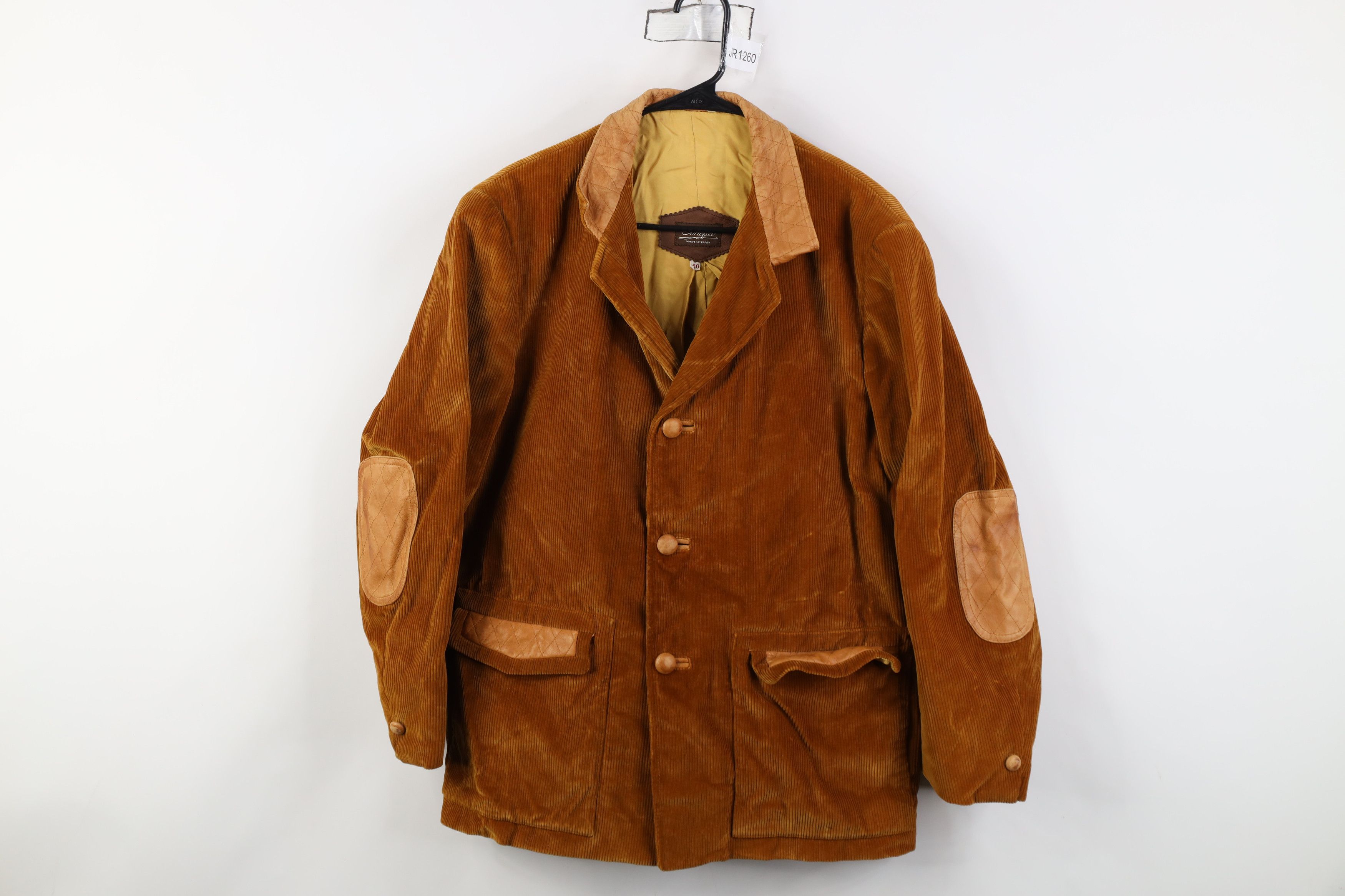 Vintage Vintage 70s Streetwear Elbow Patch Corduroy Blazer Jacket Size US L / EU 52-54 / 3 - 1 Thumbnail