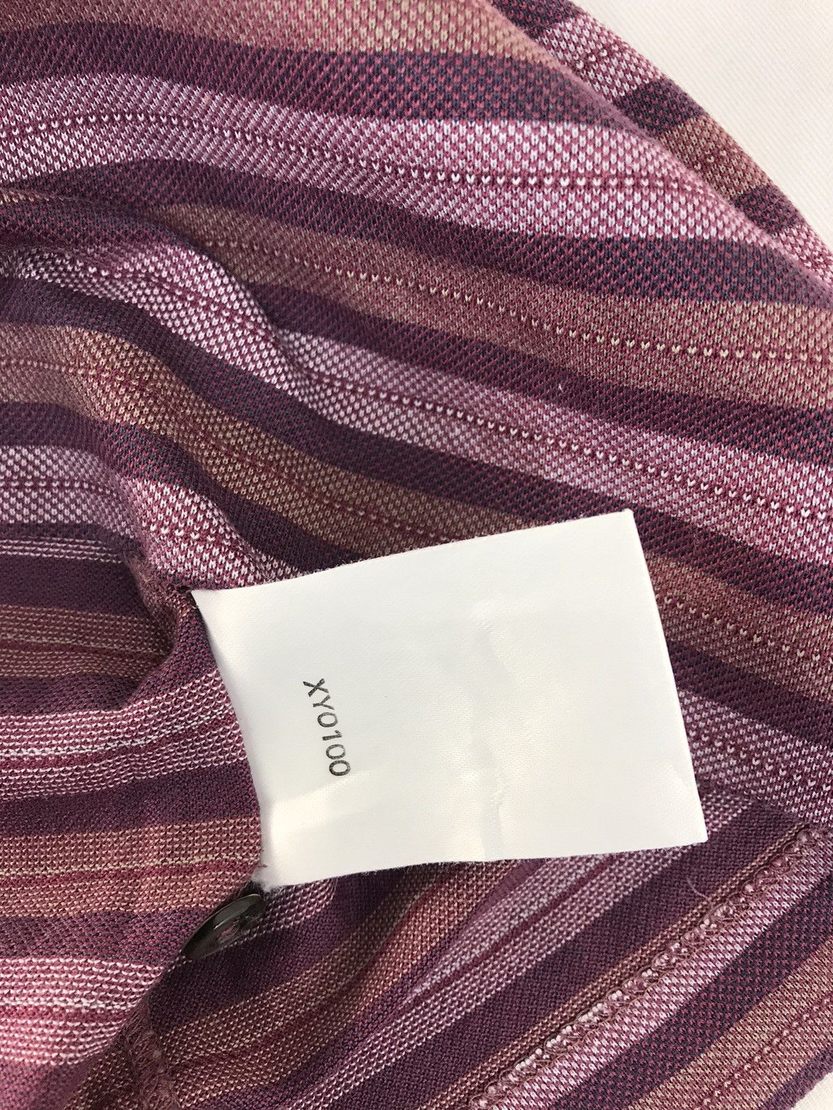 Alfred Dunhill Dunhill Made In Italy Striped Polo Tee Luxury Single Pocket Size US M / EU 48-50 / 2 - 7 Thumbnail