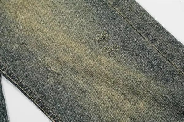 Japanese Brand Haruno x Asai Men's vintage washed distressed loose jeans Size US 32 / EU 48 - 6 Thumbnail