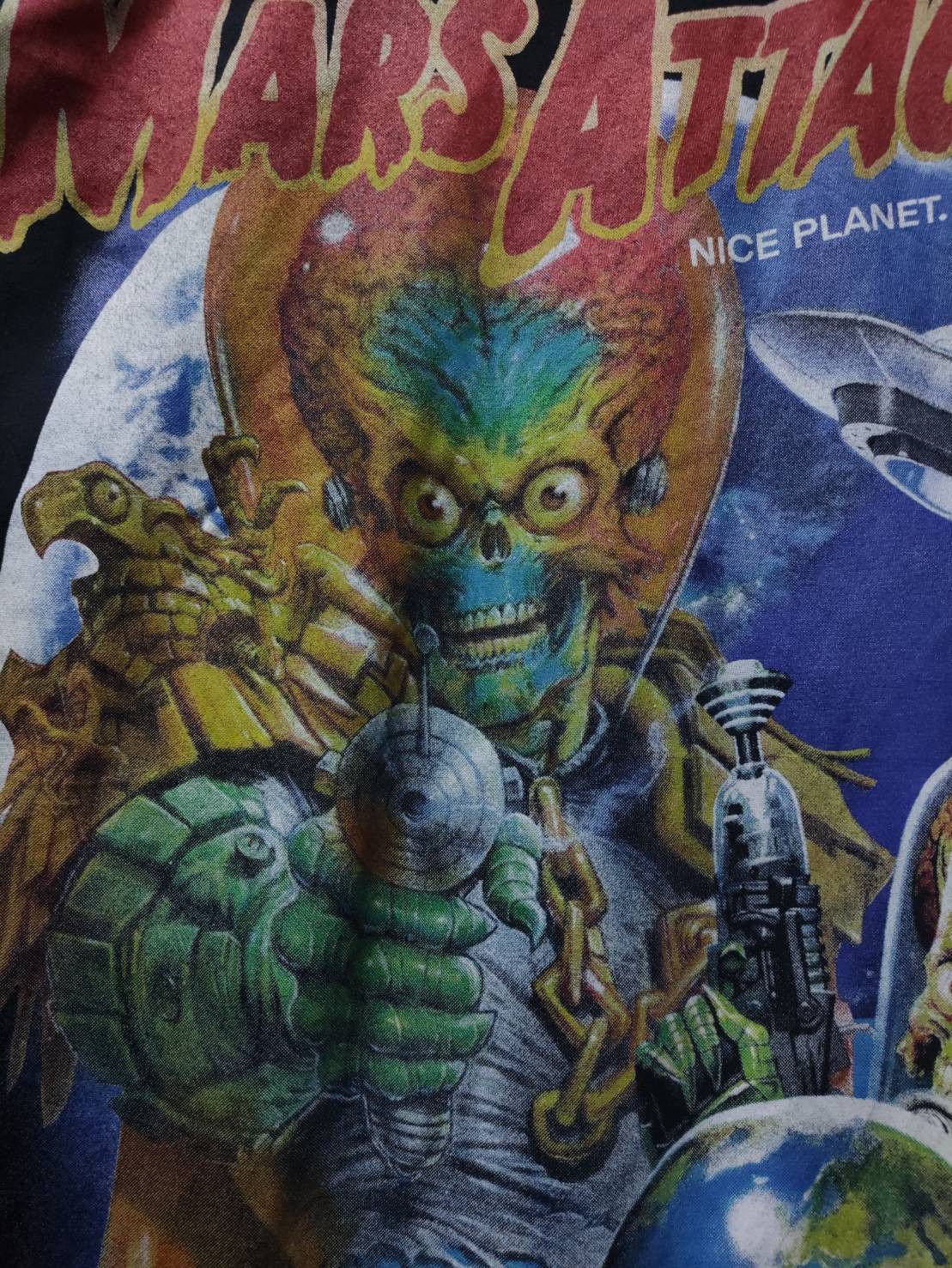 Warner Bros Vtg Mars Attacks! Movie By Tim Burton T-Shirt Size US L / EU 52-54 / 3 - 4 Thumbnail