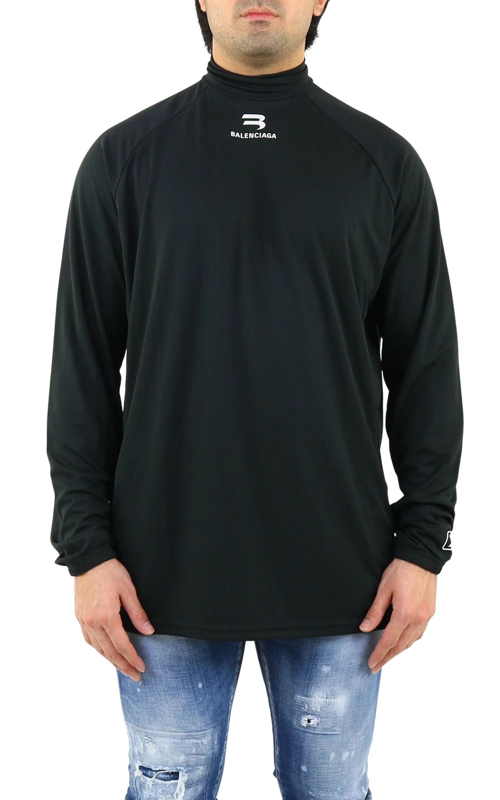 Balenciaga o1mt1gz0824 Sporty B Bike Top in Black Size US M / EU 48-50 / 2 - 5 Thumbnail