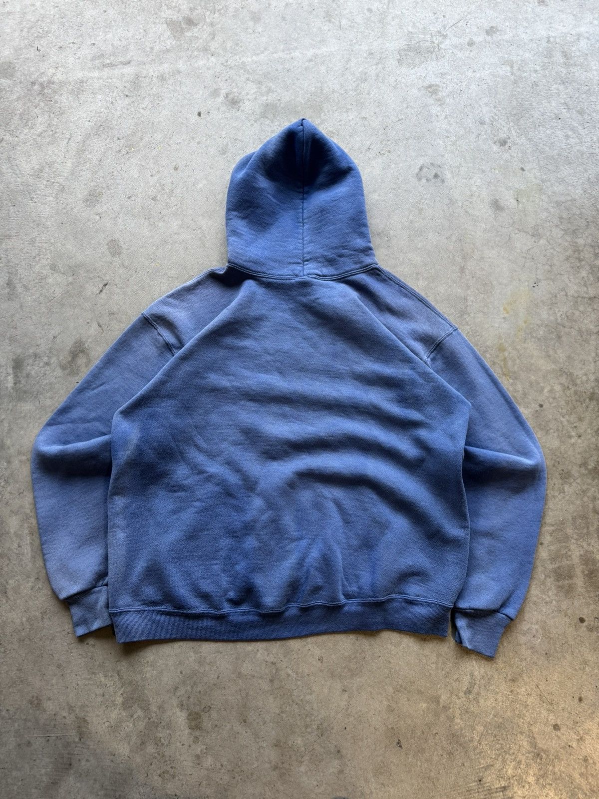Akimbo Club × Russell Athletic × Vintage Vintage 90s Russell Athletic Faded Blue Hoodie Size US XL / EU 56 / 4 - 3 Thumbnail