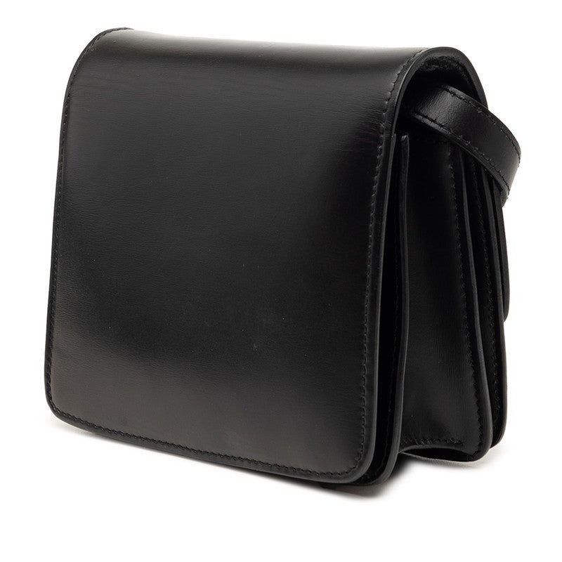 Celine Celine Leather Classic Box Small Shoulder Bag Black Size ONE SIZE - 2 Thumbnail