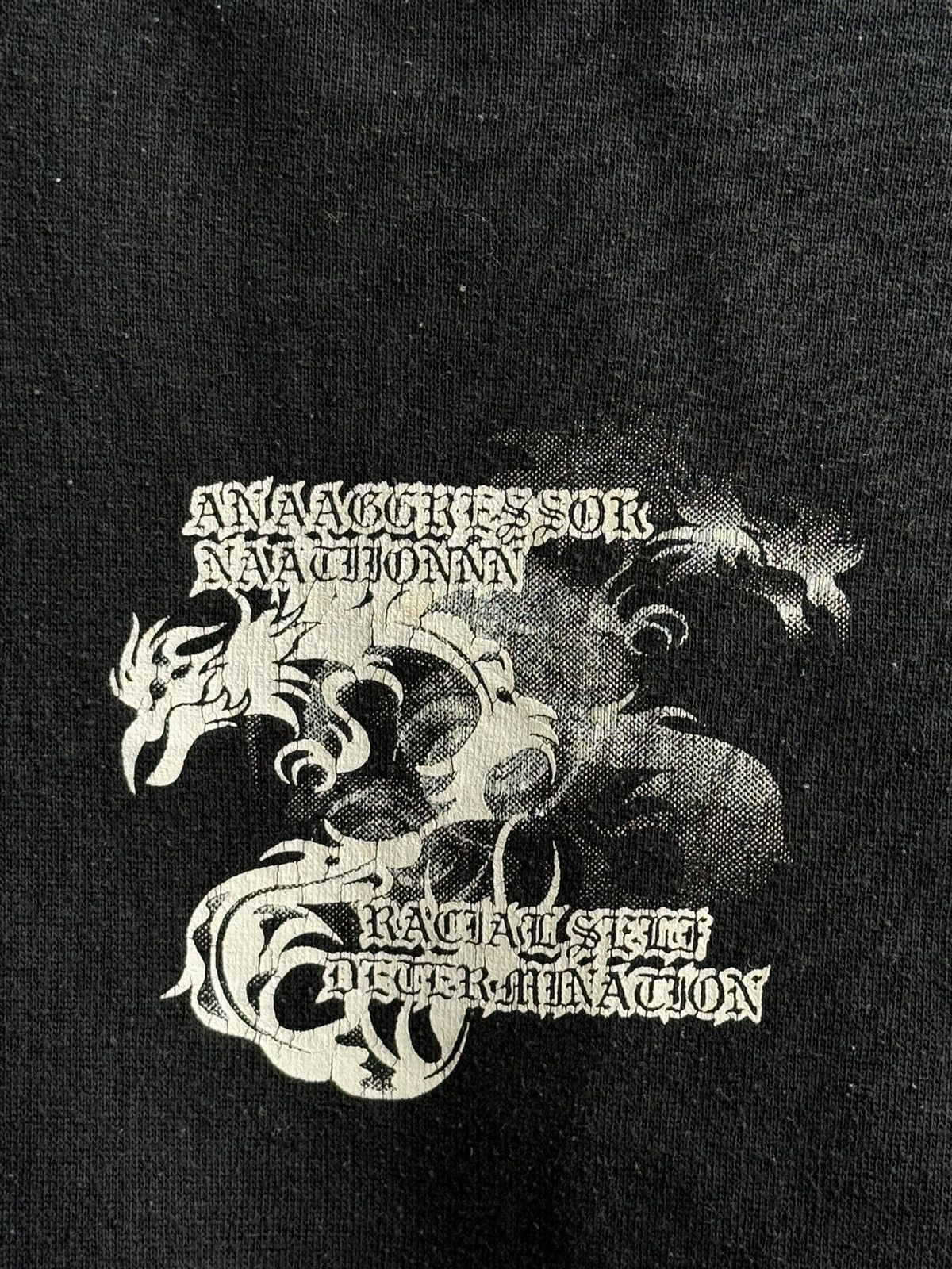 Japanese Brand Y2K Hill Crop Punk Skulls Riot Poem Crewneck Size US M / EU 48-50 / 2 - 4 Thumbnail