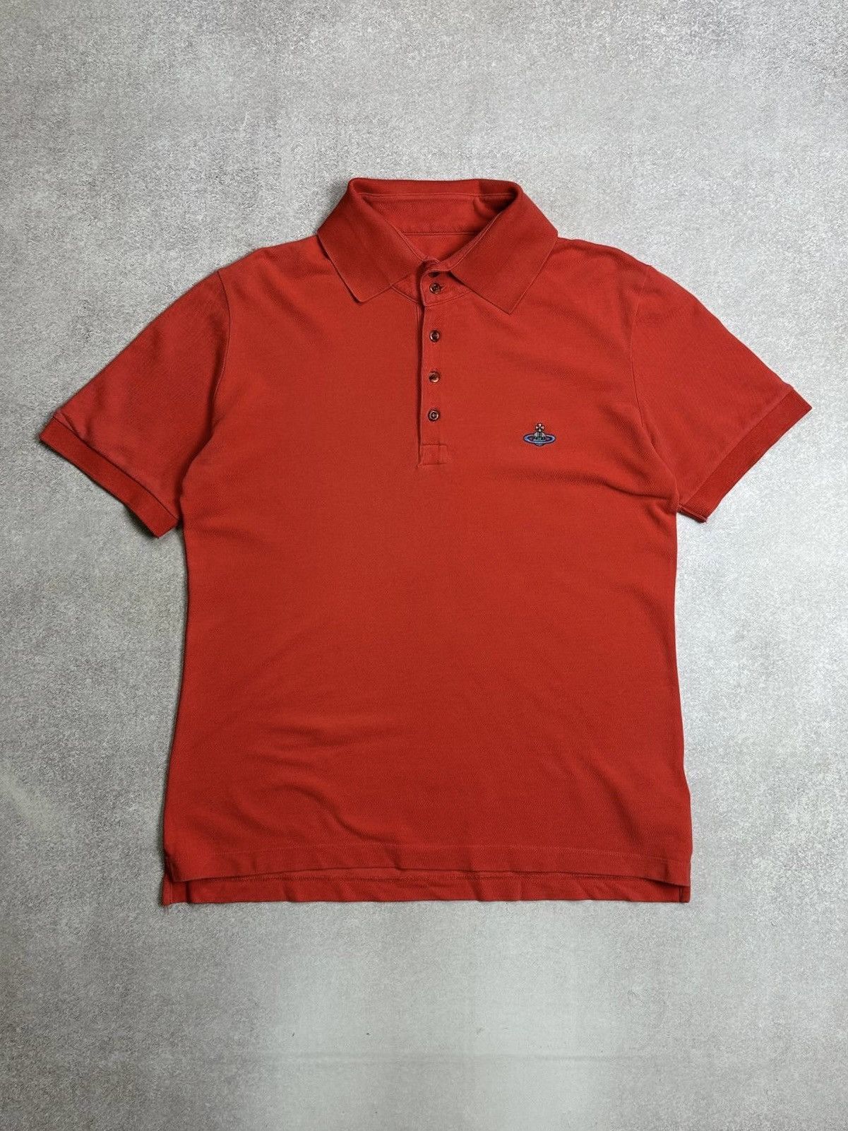 Vivienne Westwood Vintage Vivienne Westwood Orb Saturn Logo Polo Shirt L Size US L / EU 52-54 / 3 - 1 Thumbnail
