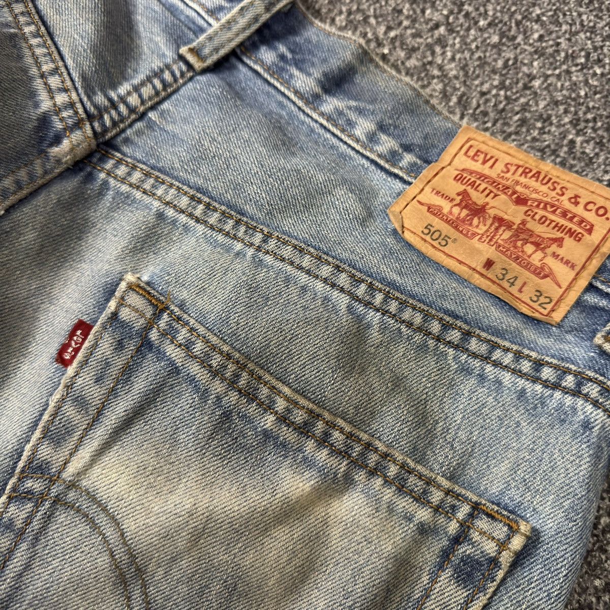 Levi's Vintage Levis 505 Regular Fit Distressed Denim W34 Size US 34 / EU 50 - 7 Thumbnail
