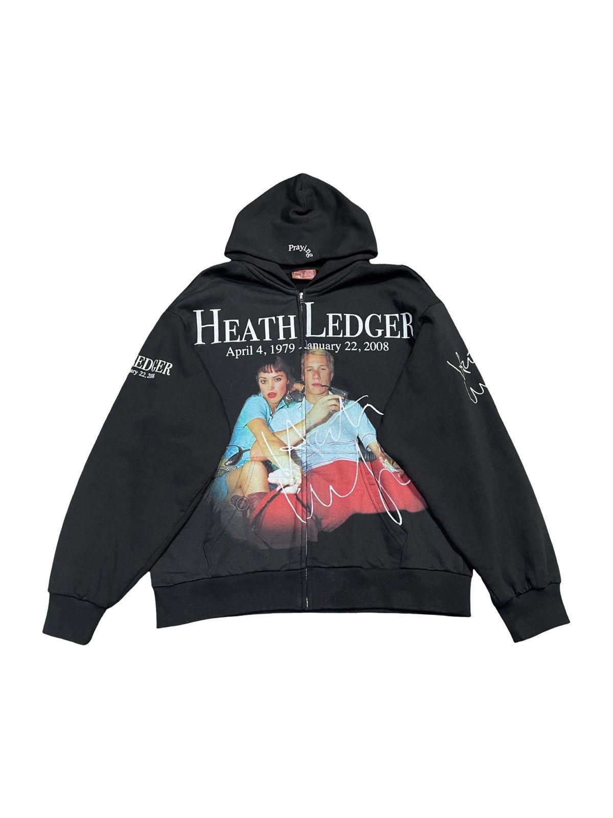 Praying Praying R.I.P. Heath Ledger Zip Up Sweatshirt Size US L / EU 52-54 / 3 - 1 Thumbnail