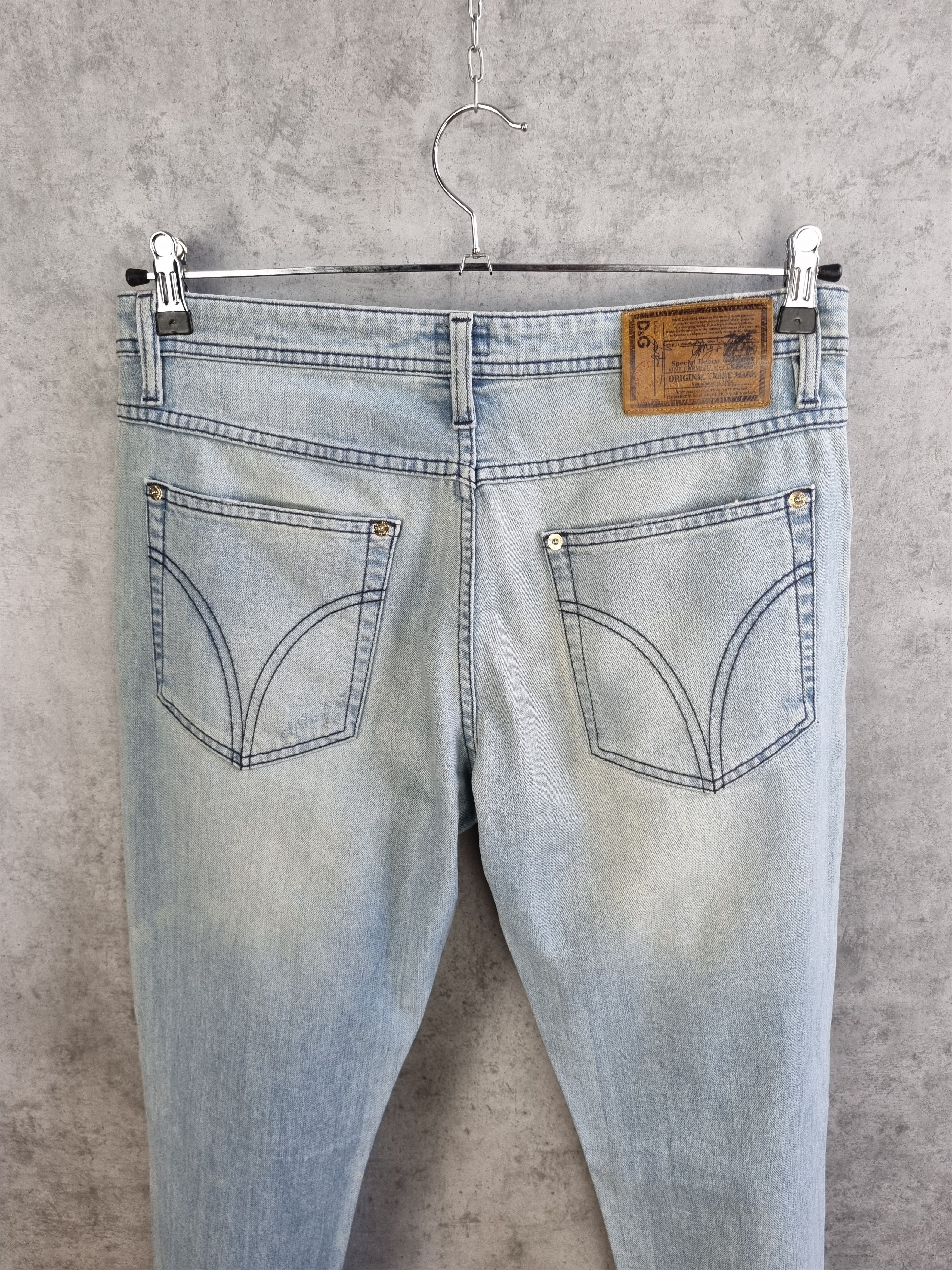 Dolce & Gabbana New Dolce Gabbana Stylish Relaxed Straight Light Soft Jeans Size US 28 / EU 44 - 14 Thumbnail