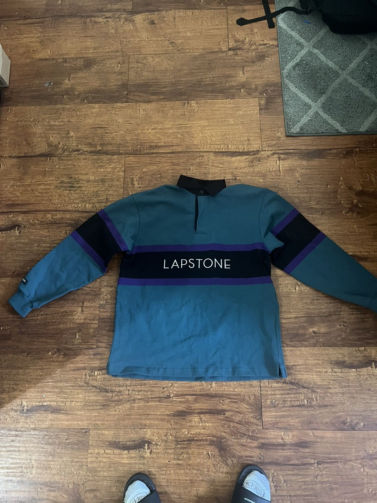 image of Lapstone For Barbarian Rugby Shirt in Teal Purple, Men's (Size Large)
