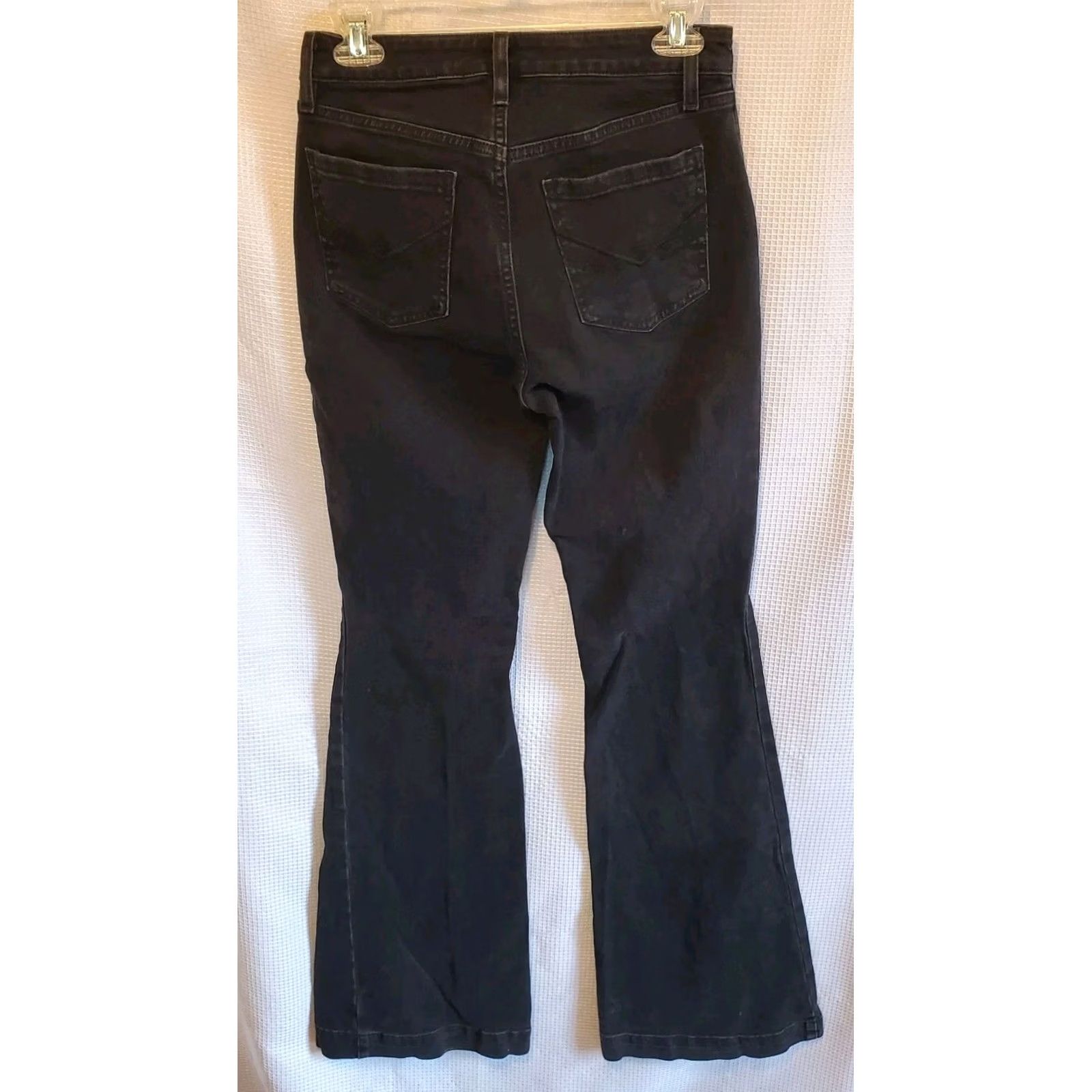 Vintage Idyllwind Jeans Womens 4 Black Rebel Flare Mid Rise Denim Western Miranda Lambert Size 27" / US 4 / IT 40 - 2 Thumbnail