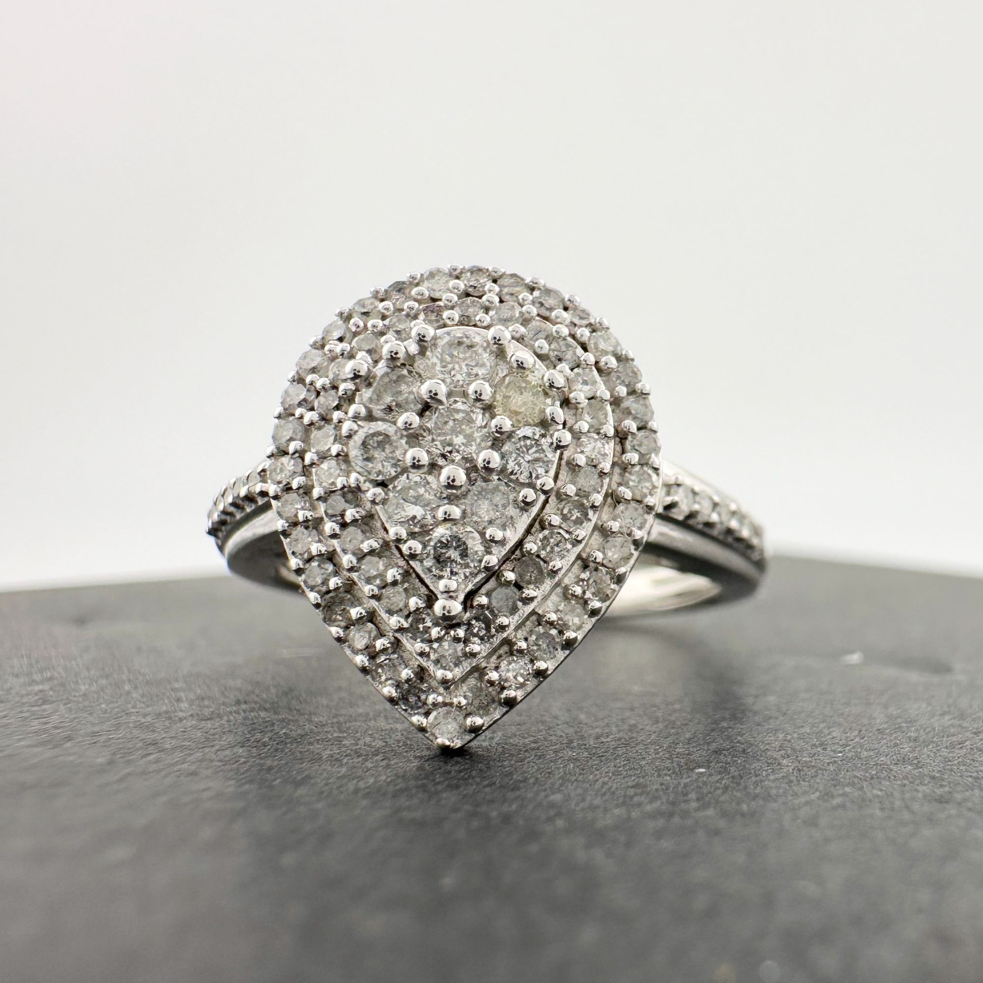 Other Elegant 1/2 Carat Pear Cut Natural Diamond Ring Size ONE SIZE - 14 Thumbnail