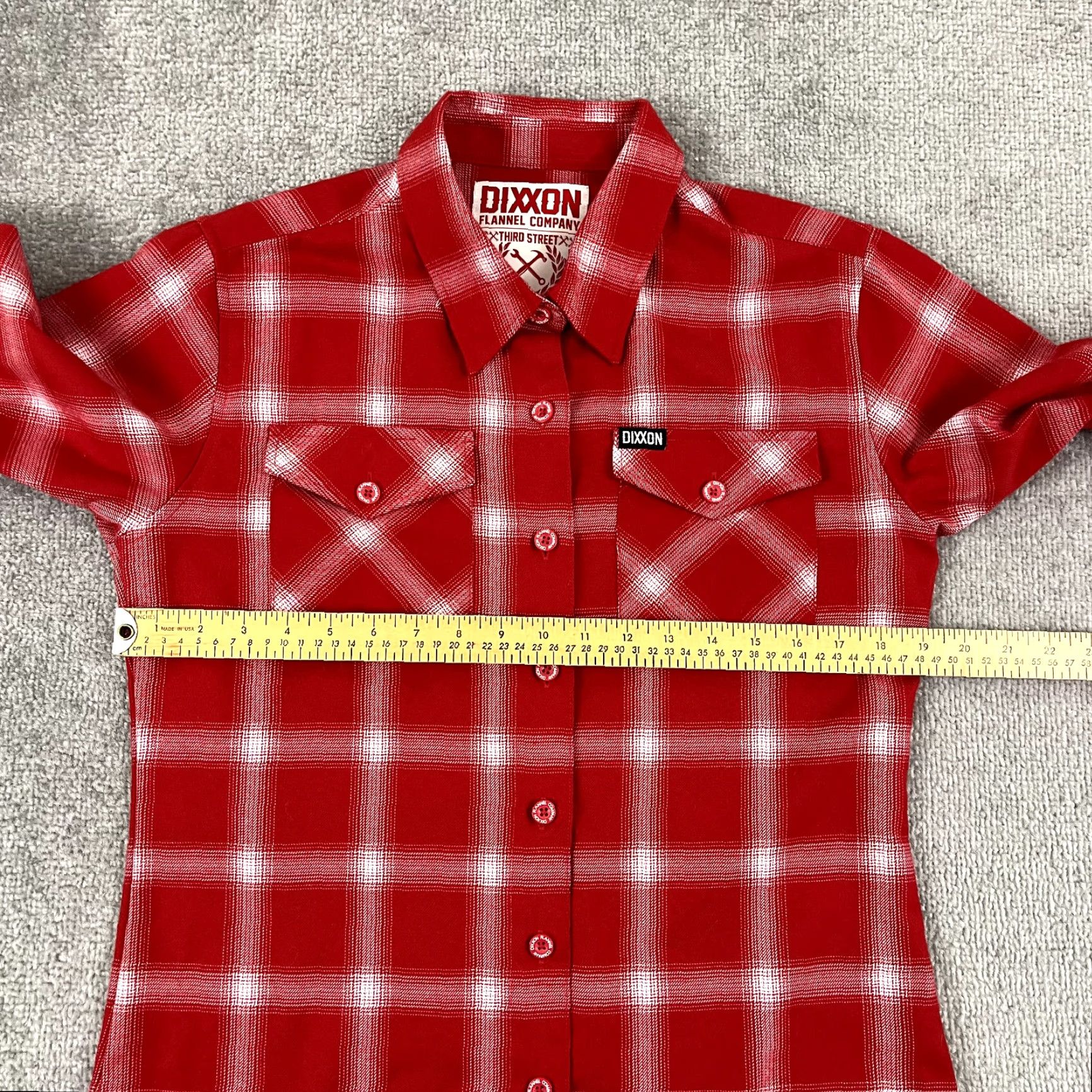 Vintage VINTAGE DIXXON Flannel Womens Medium White Red Plaid Form and Function Button Down Cult Size M / US 6-8 / IT 42-44 - 5 Thumbnail