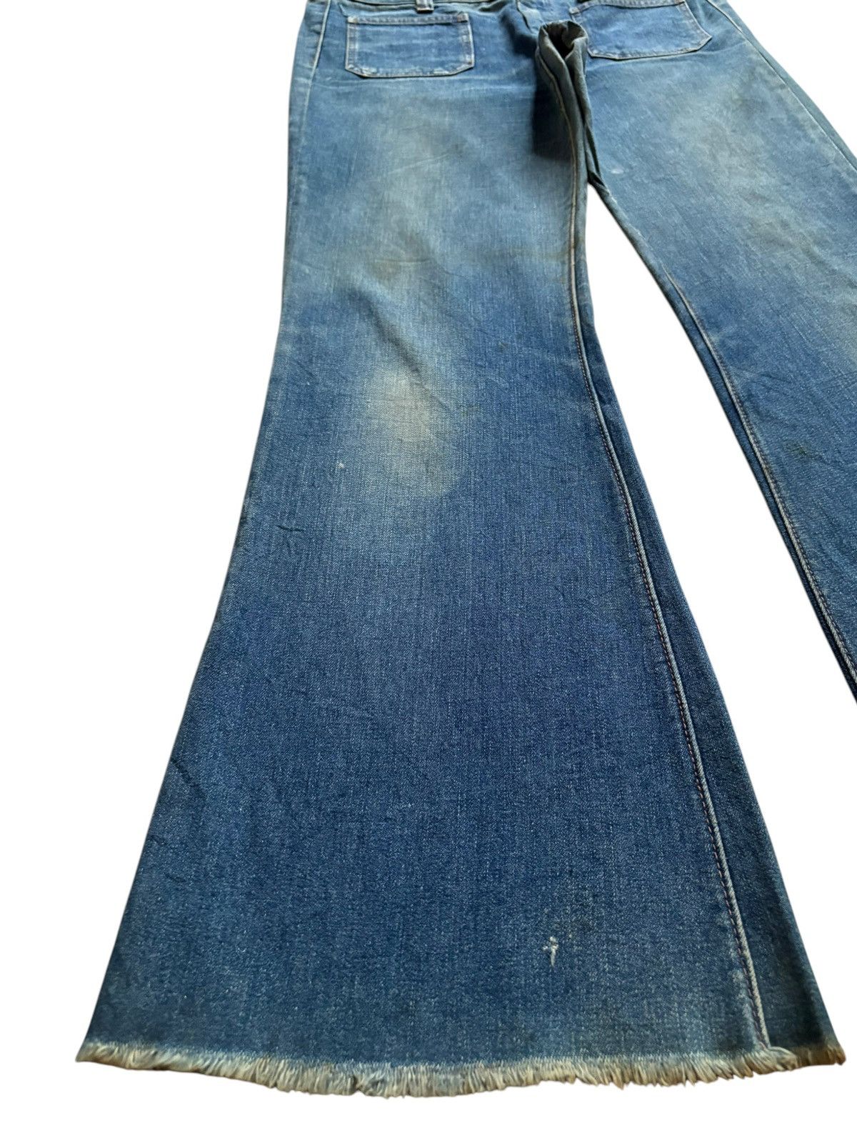 Japanese Brand Vintage Japanese Brand Mud Wash Bush Flare Jeans Size 32" / US 10 / IT 46 - 6 Thumbnail