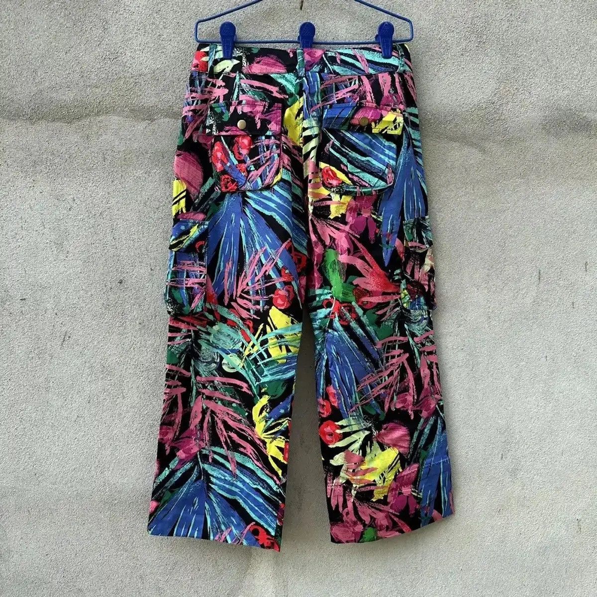 Japanese Brand NICE DESIGN‼️ALL OVER PRINTED TROUSERS WIDELEGS BAGGY CARGO Size US 29 - 9 Thumbnail