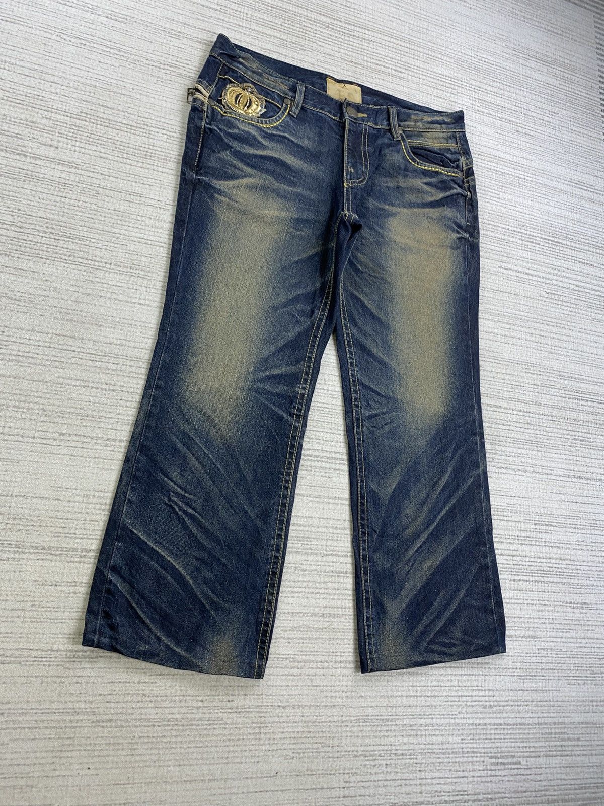 If Six Was Nine × Japanese Brand × Vintage Vintage Lolita Baggy Jeans Washes Distressed Denim Pants Size US 36 / EU 52 - 3 Thumbnail