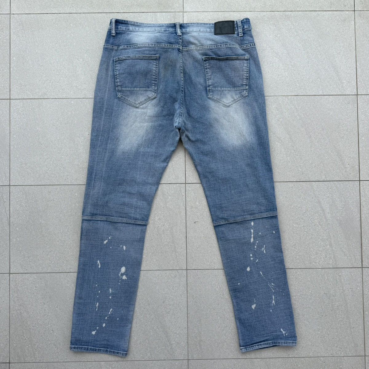 Japanese Brand ENCRYPTED Denim Slim Ripped Stretchable DISTRESSED SLIM-FIT Size US 42 / EU 58 - 7 Thumbnail