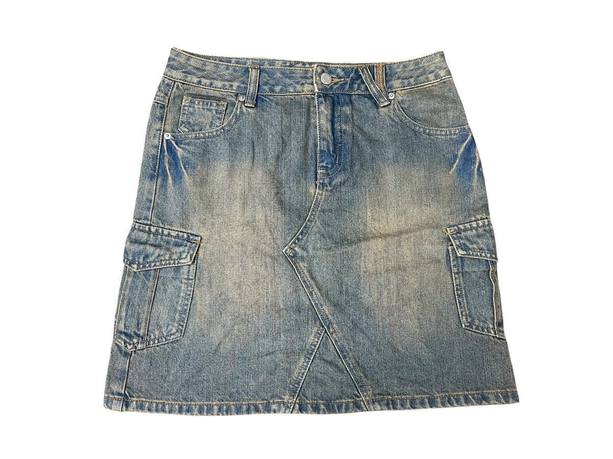 Japanese Brand Vintage Genuine Mini Skirt Six Pocket Streetwear Size 30" / US 8 / IT 44 - 1 Thumbnail