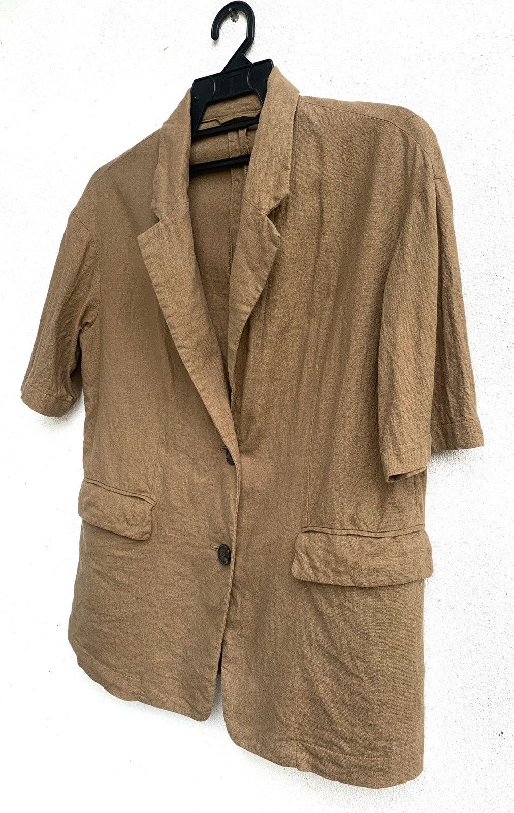 GU × Japanese Brand × Vintage Vintage Double Pockets Formal Shirt linen Materials.. Size M / US 6-8 / IT 42-44 - 1 Thumbnail