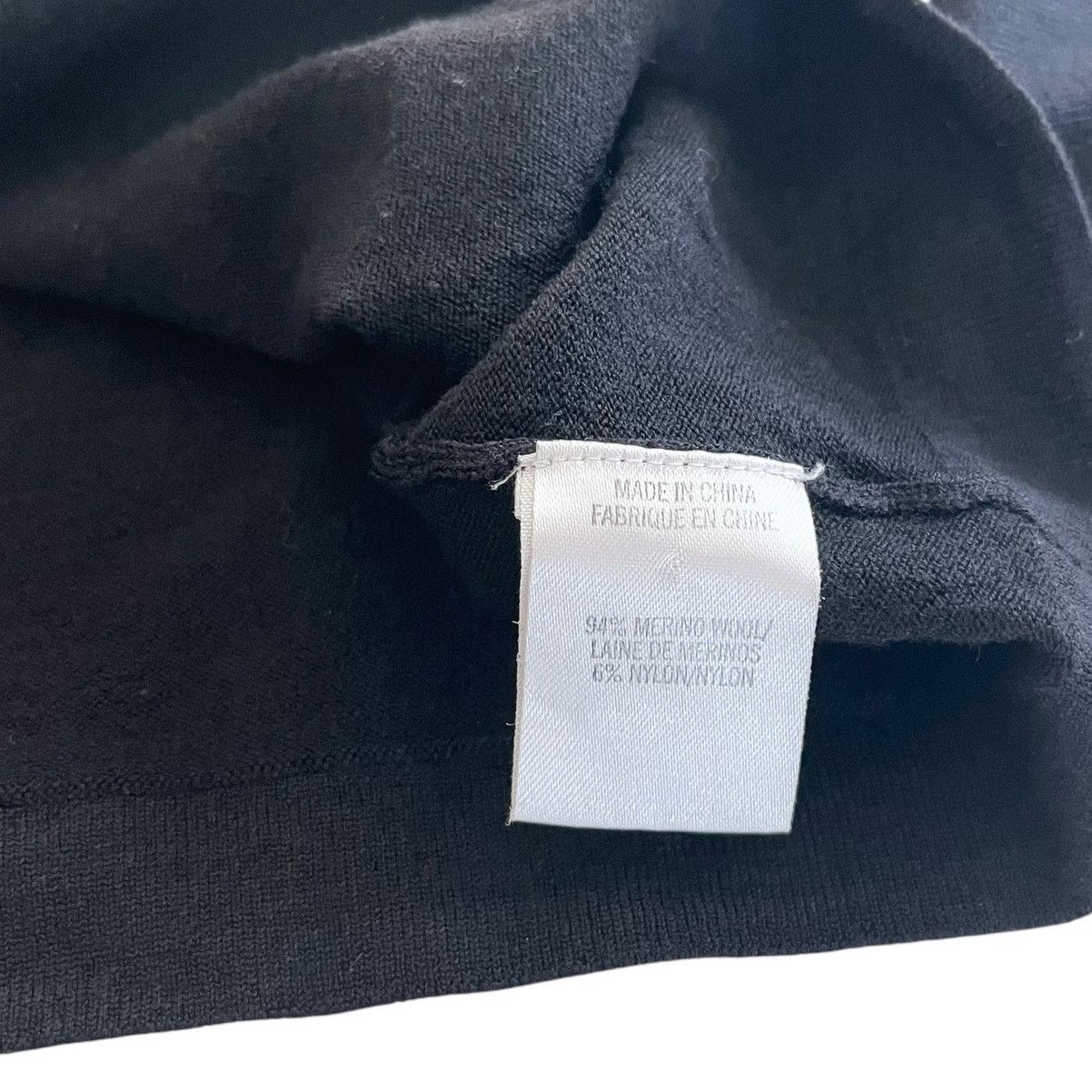 Theory Theory Solid Black Merino Wool Short Sleeve Tie Waist Top Size S / US 4 / IT 40 - 5 Thumbnail