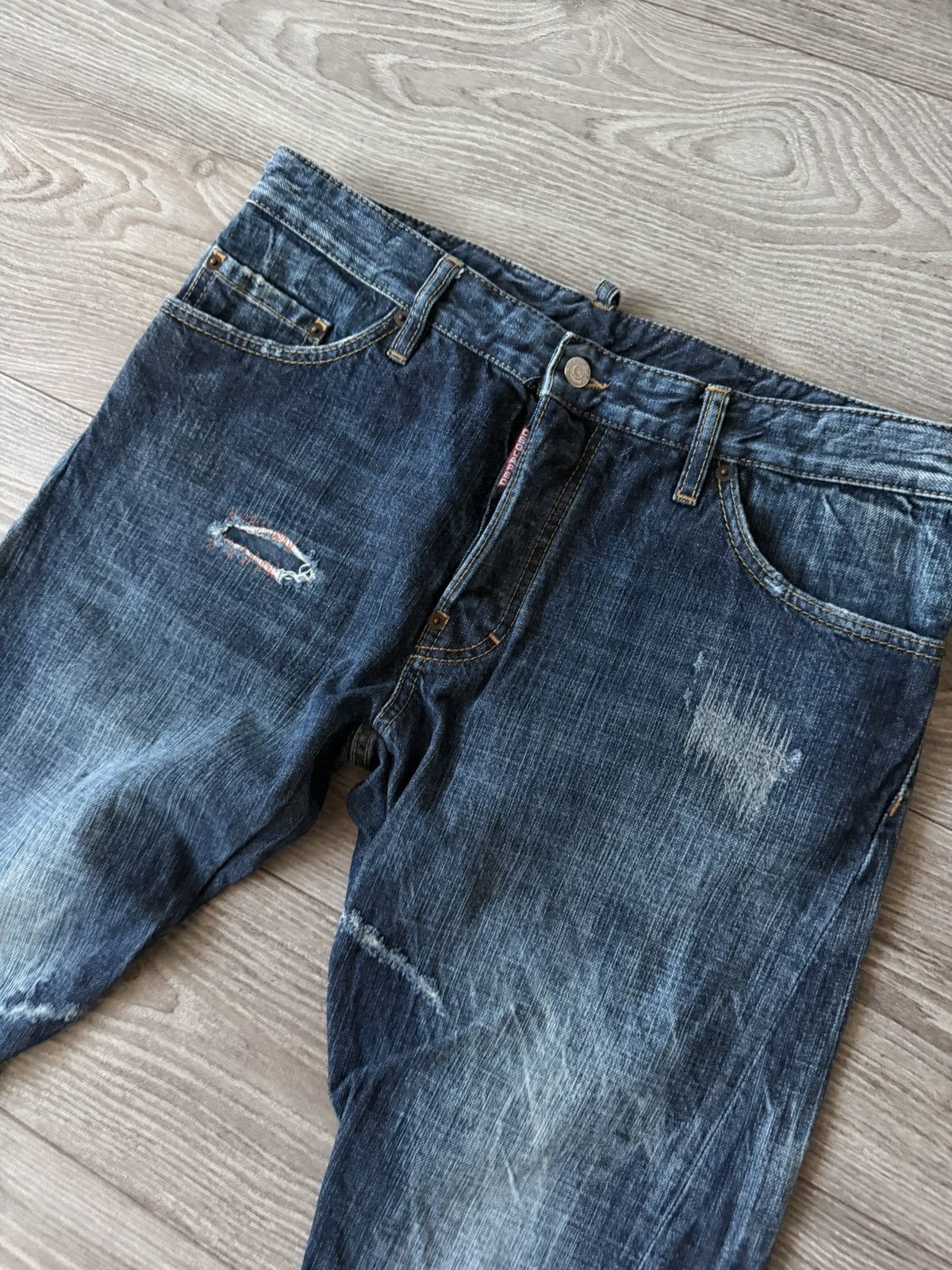 Dsquared2 Dsquared 2 Vintage Distressed Opium Rare Denim Jeans Size US 33 - 10 Thumbnail