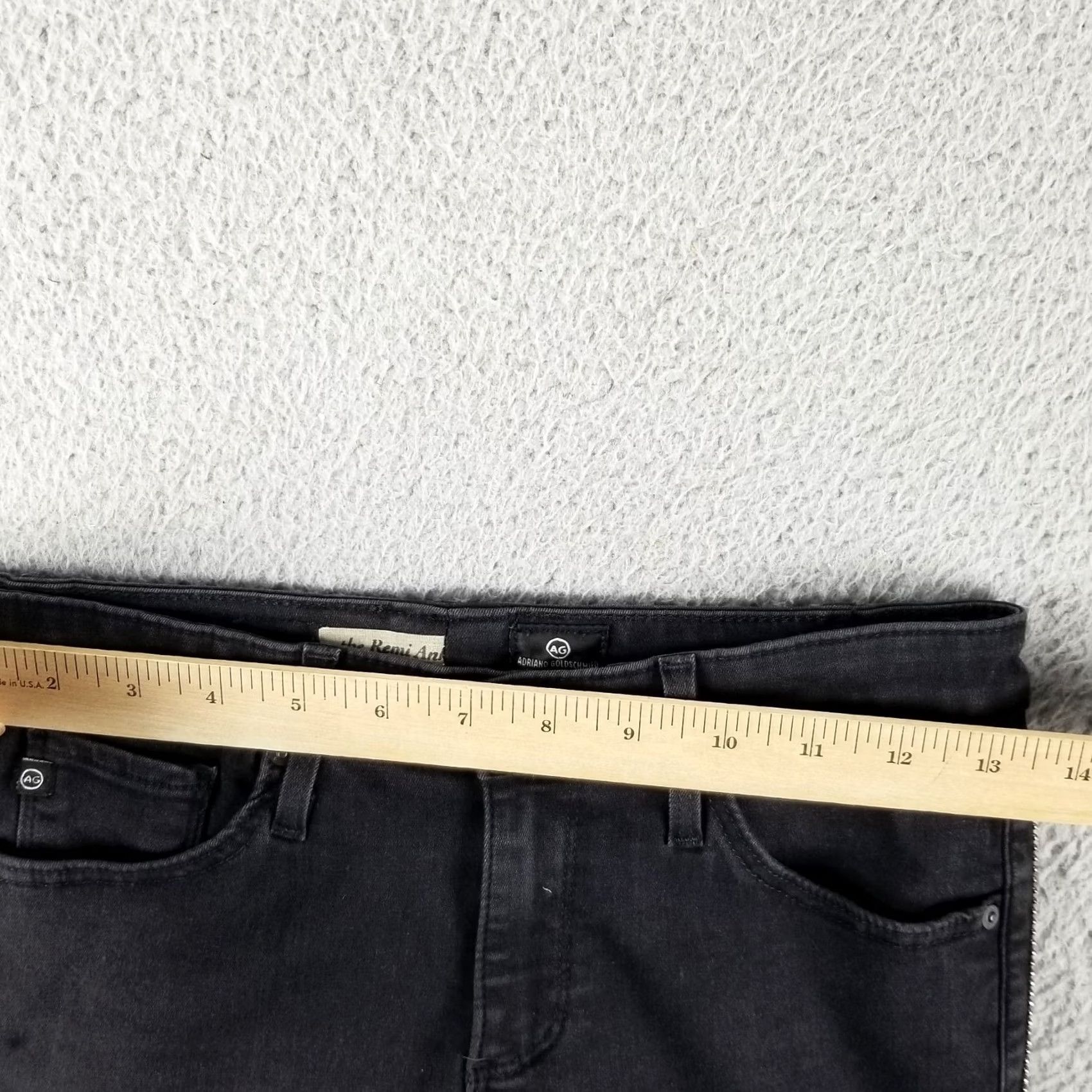 Vintage AG Adriano Goldschmied Jeans Women 26R The Remi Tuxedo Ankle Denim Studded Pants Shirt/Shoes not included Size 26" / US 2 / IT 38 - 7 Thumbnail