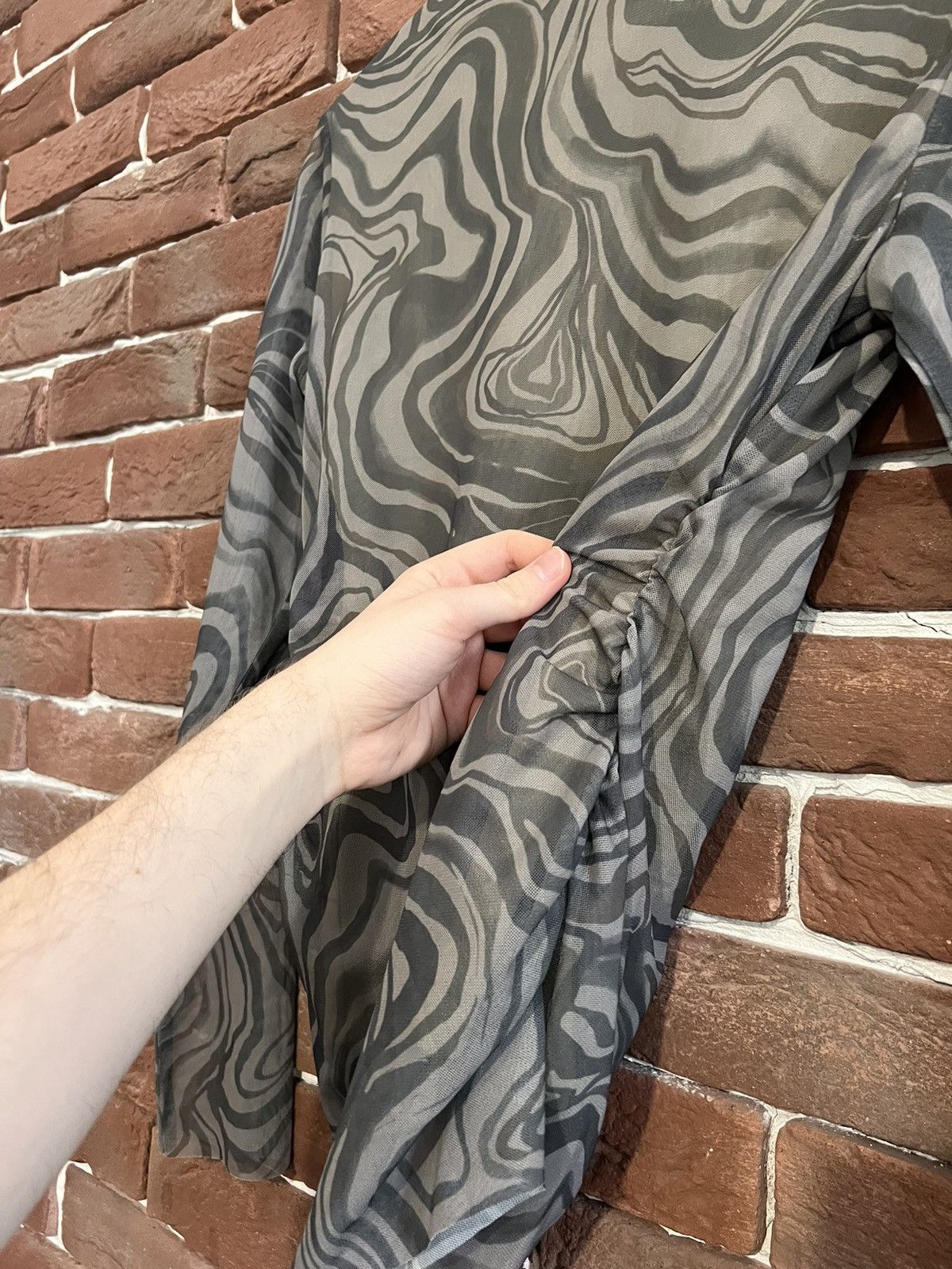 Jean Paul Gaultier Rare Vintage Psychodelic Y2K Mesh top like jean paul gaultie Size M / US 6-8 / IT 42-44 - 6 Thumbnail