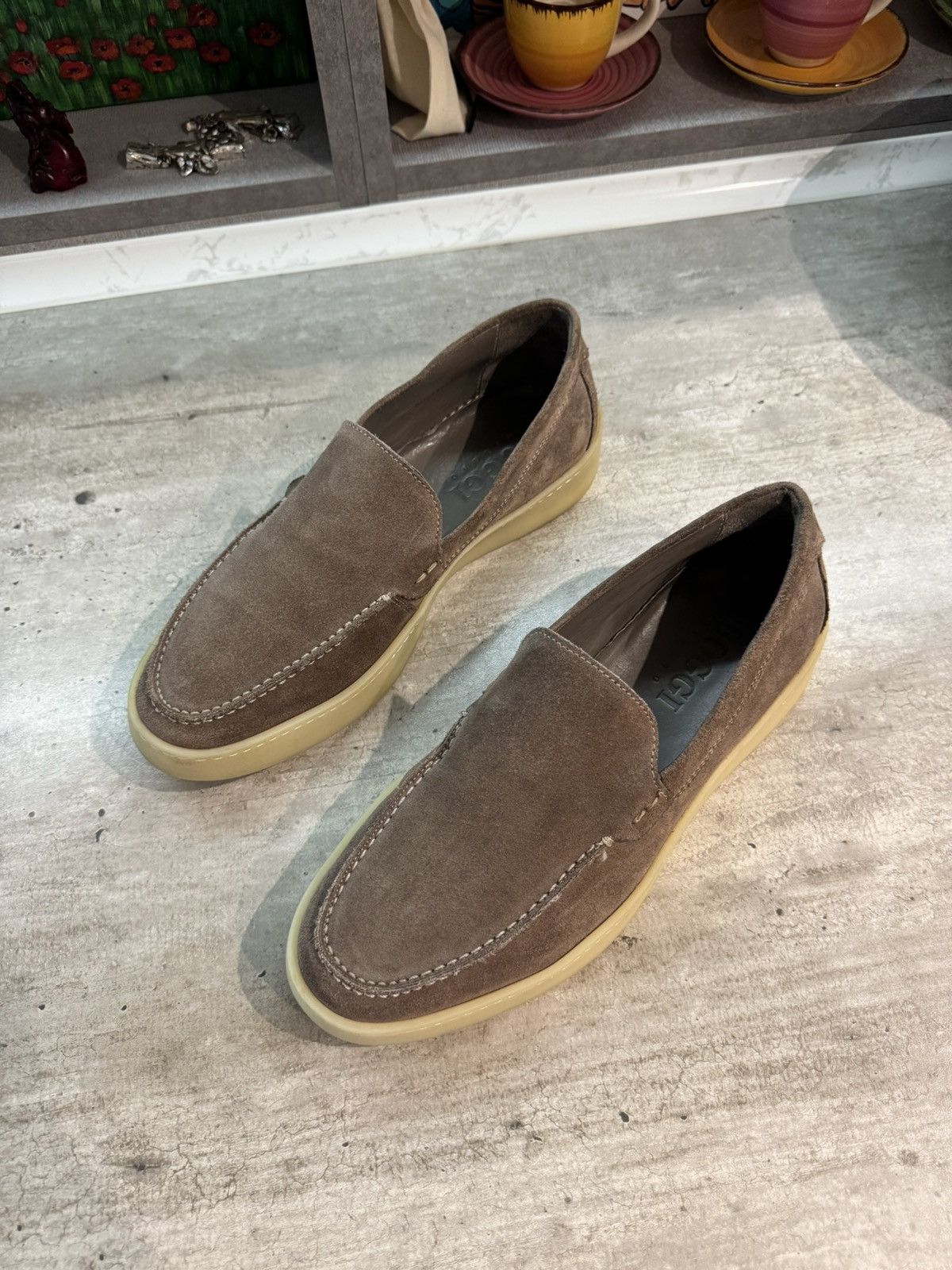 Boggi Boggi Milano Stratus Summer Walk Suede Italy Loafers Size US 8.5 / EU 41-42 - 2 Thumbnail