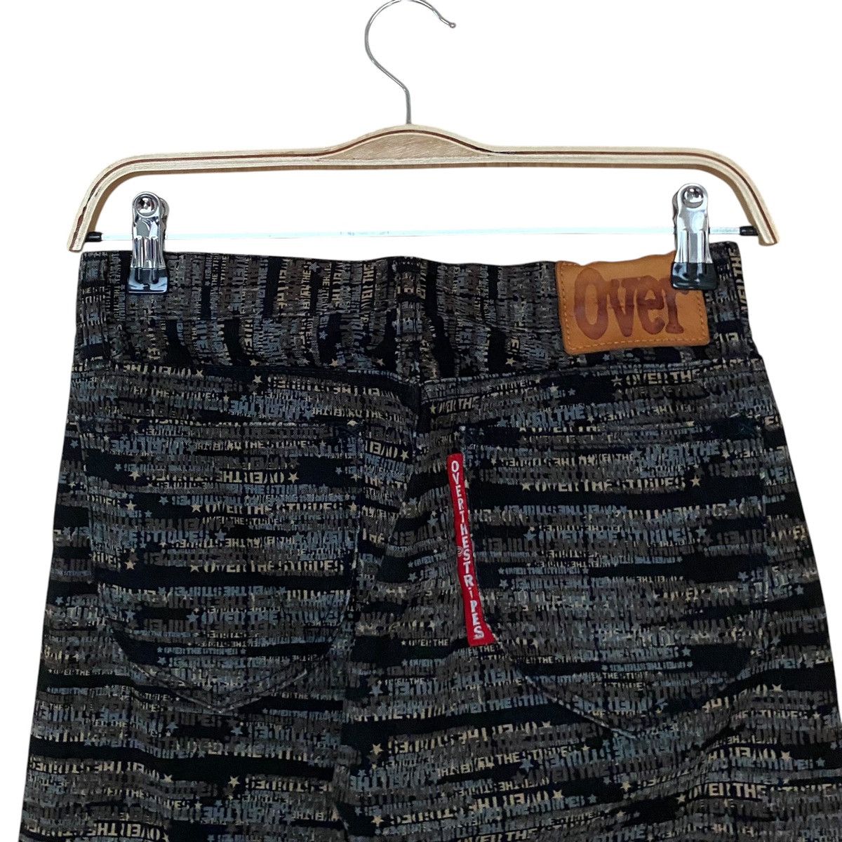 If Six Was Nine × Japanese Brand × Vintage Vintage Japanese Brand Overthestripes Fullprint Jeans 2000s Size US 27 - 4 Thumbnail