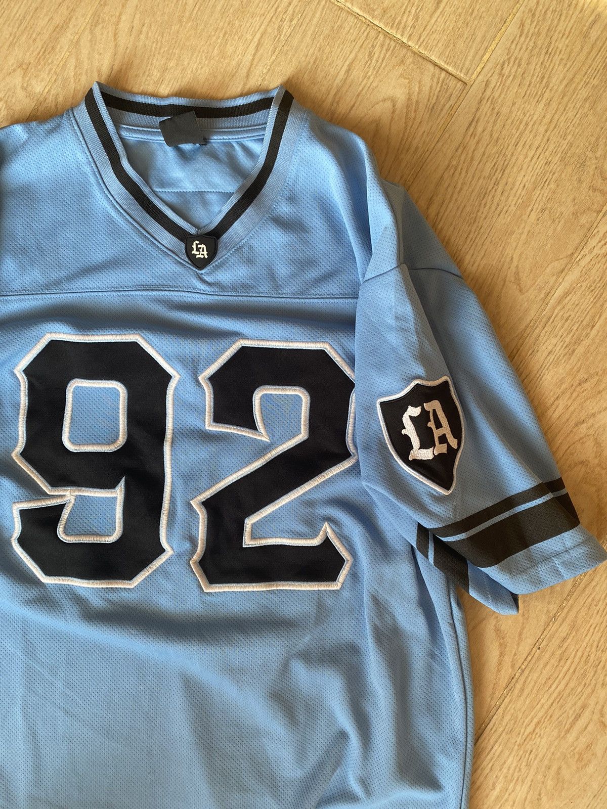 Japanese Brand × Vintage Los Angeles futuristic distressed jersey Size US XL / EU 56 / 4 - 10 Thumbnail