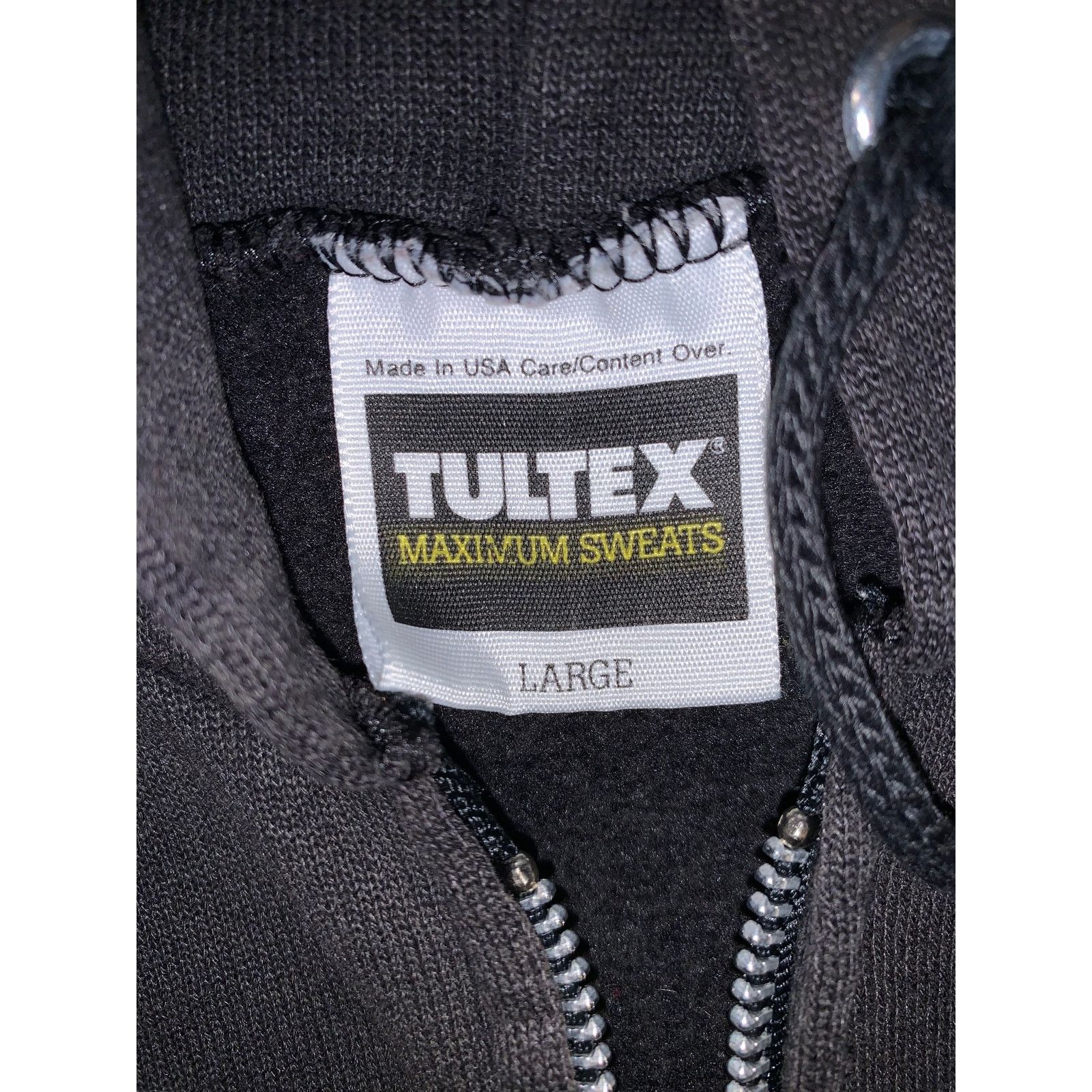 Tultex × Vintage ABATE Of Indiana Full Zip Hoodie Black USA Made Biker Boxy Size US M / EU 48-50 / 2 - 5 Thumbnail