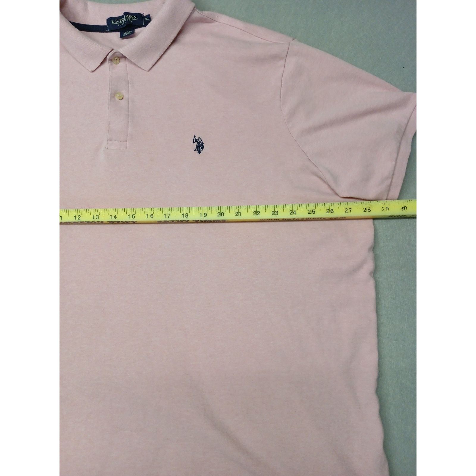 U.S. Polo Assn. U.S. Polo Assn. (3XL) Men's Pink Luxury Feel Polo Shirt Size US XXL / EU 58 / 5 - 16 Thumbnail