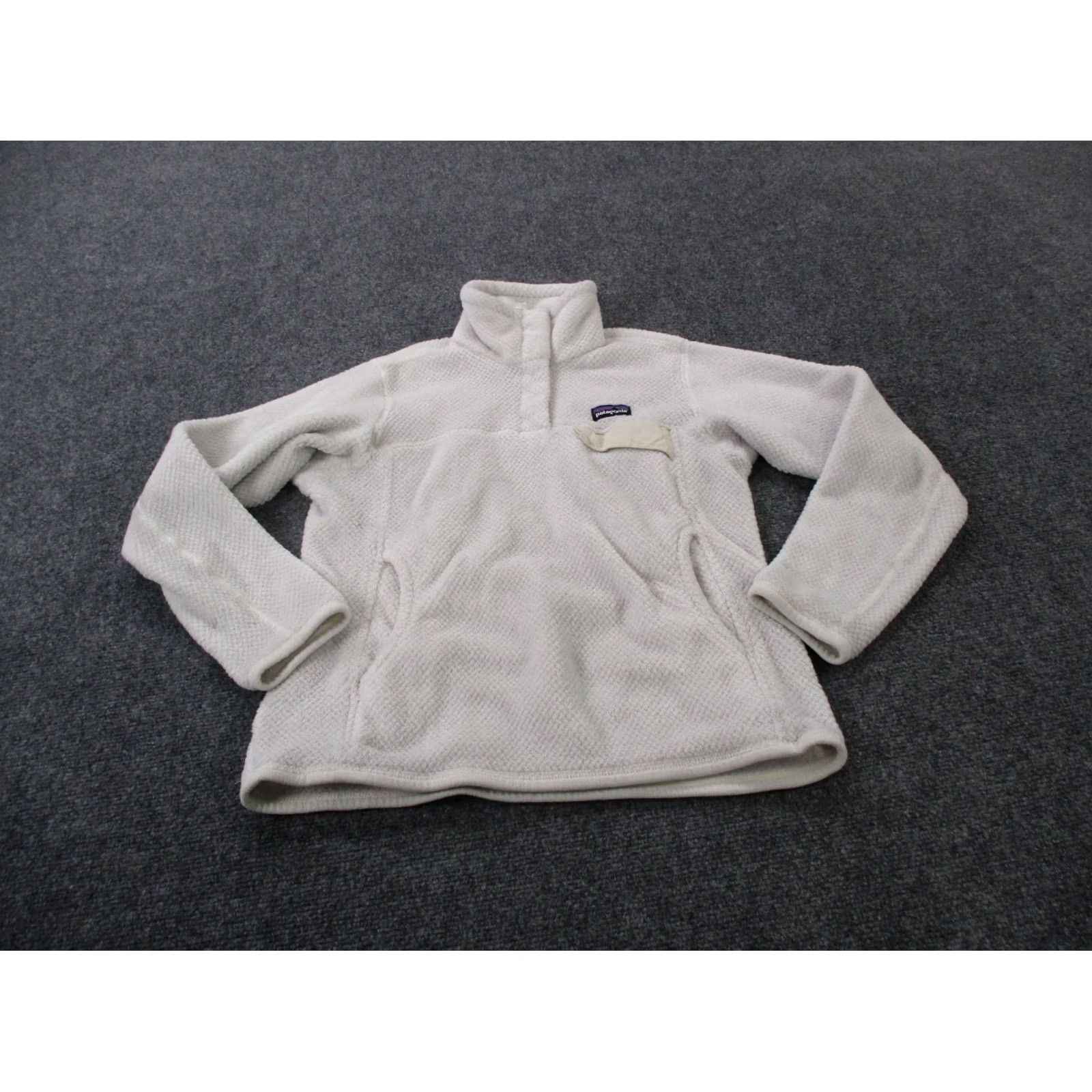 Patagonia Patagonia Jacket Women S Snap Fleece White Outdoor Casual 25442 Size S / US 4 / IT 40 - 2 Thumbnail