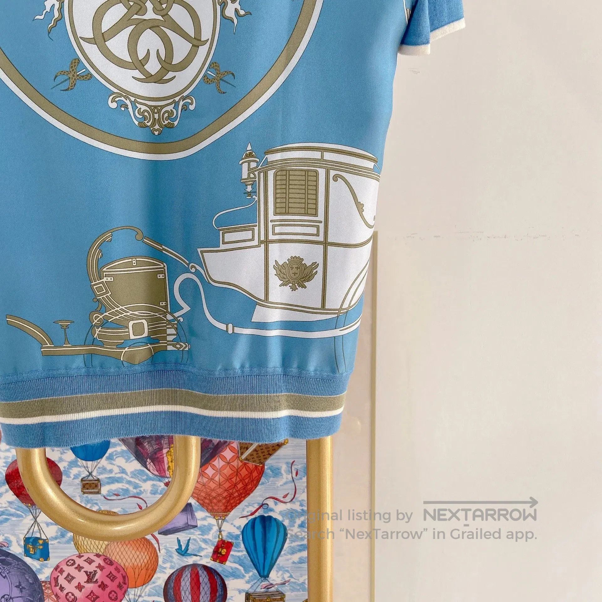 Hermes Hermes Silk Knit Panel T-shirt Size 36. Size XS / US 0-2 / IT 36-38 - 7 Thumbnail