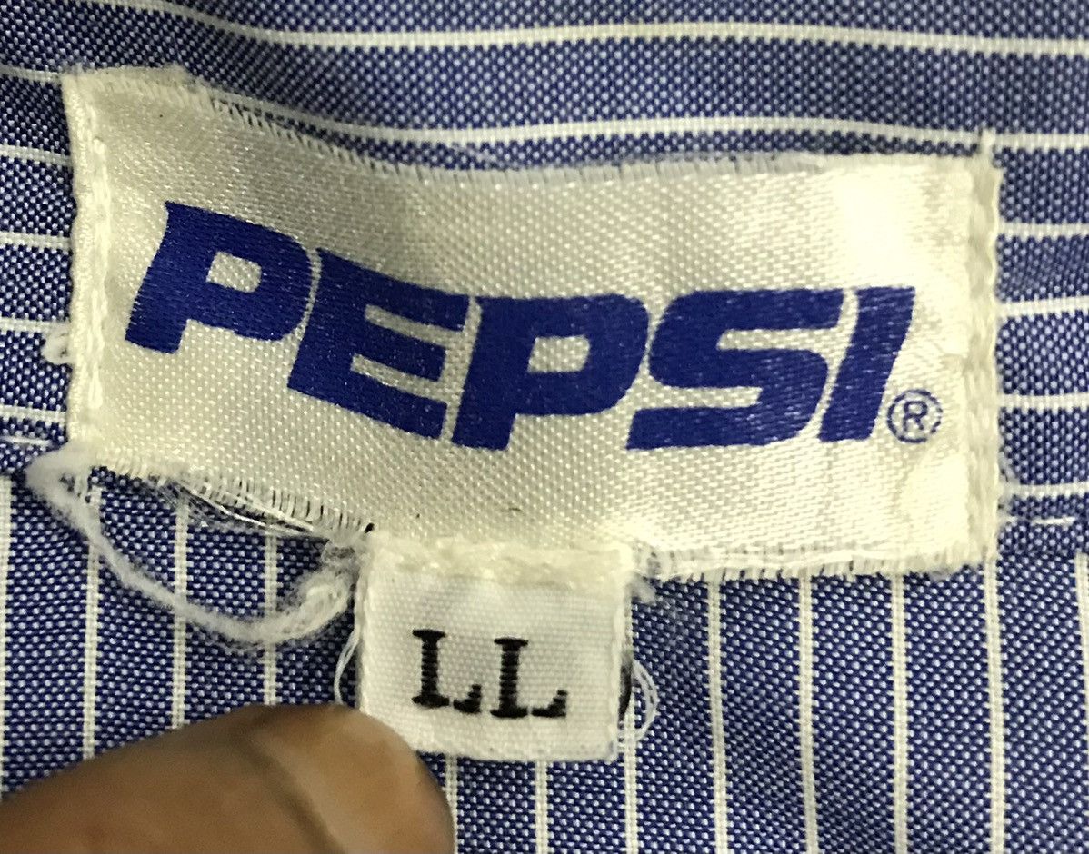 Pepsi × Vintage Vintage Pepsi Short Sleeve Shirt Button Up Size US XL / EU 56 / 4 - 12 Thumbnail