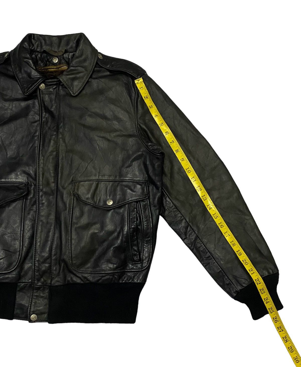 Schott Vintage Schott Leather A-2 Bomber Jacket Size US M / EU 48-50 / 2 - 7 Thumbnail