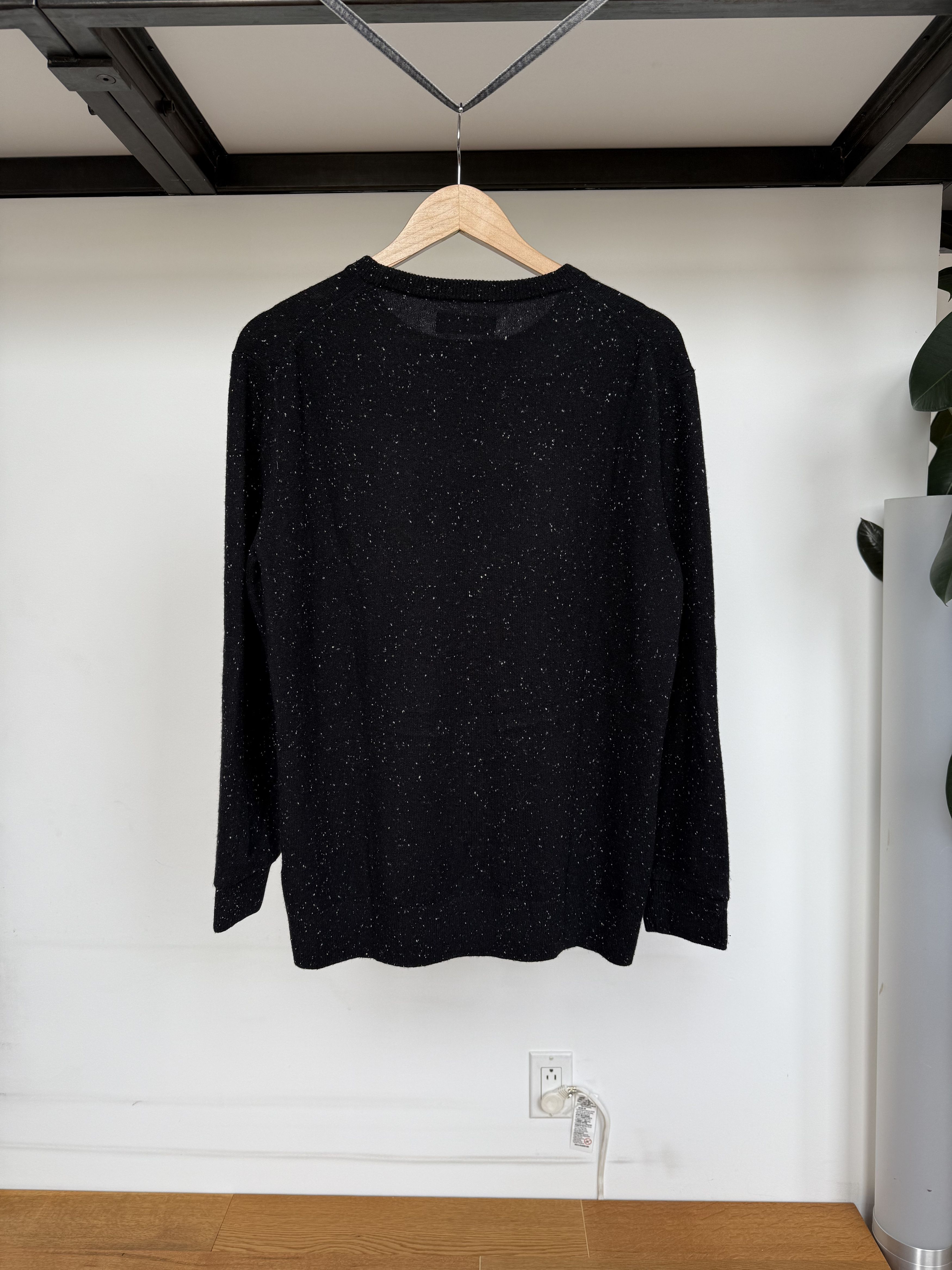 Everlane Cashmere Crew - Black Donegal Size US L / EU 52-54 / 3 - 3 Thumbnail