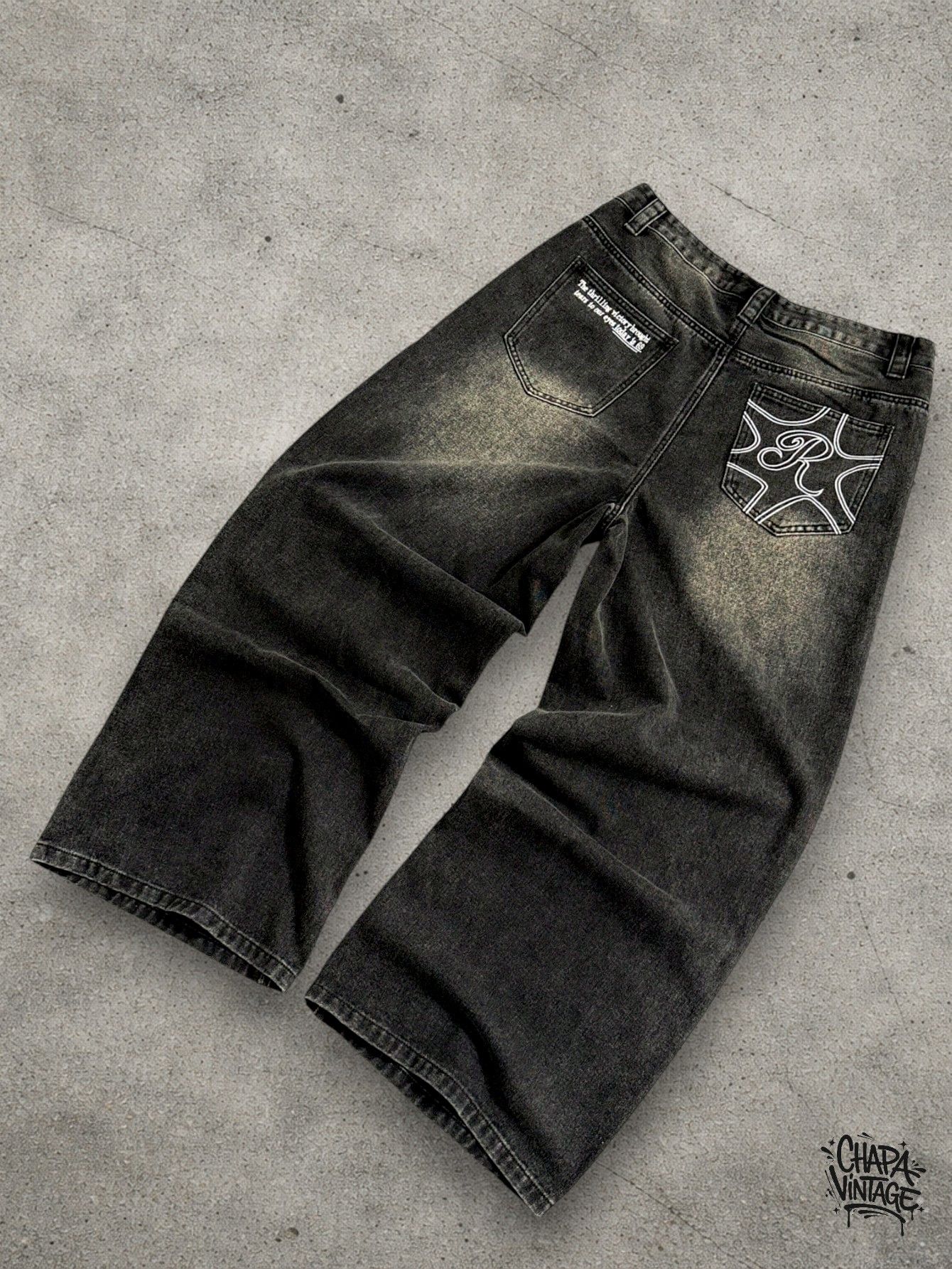 Japanese Brand Washed dark gray jeans Size US 34 / EU 50 - 1 Thumbnail